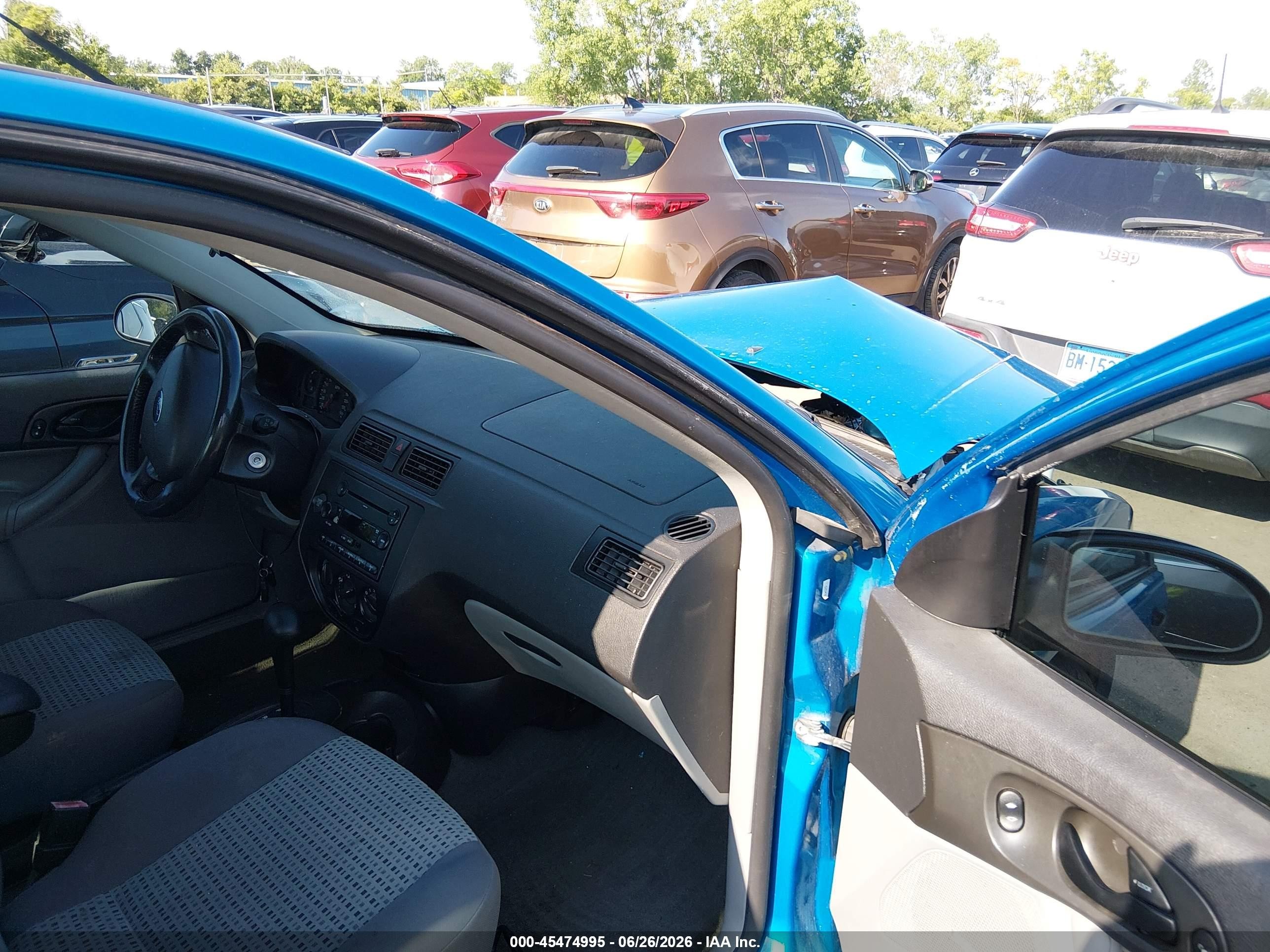 2007 Ford Focus S/se/ses Blue vin: 1FAFP34N57W186483