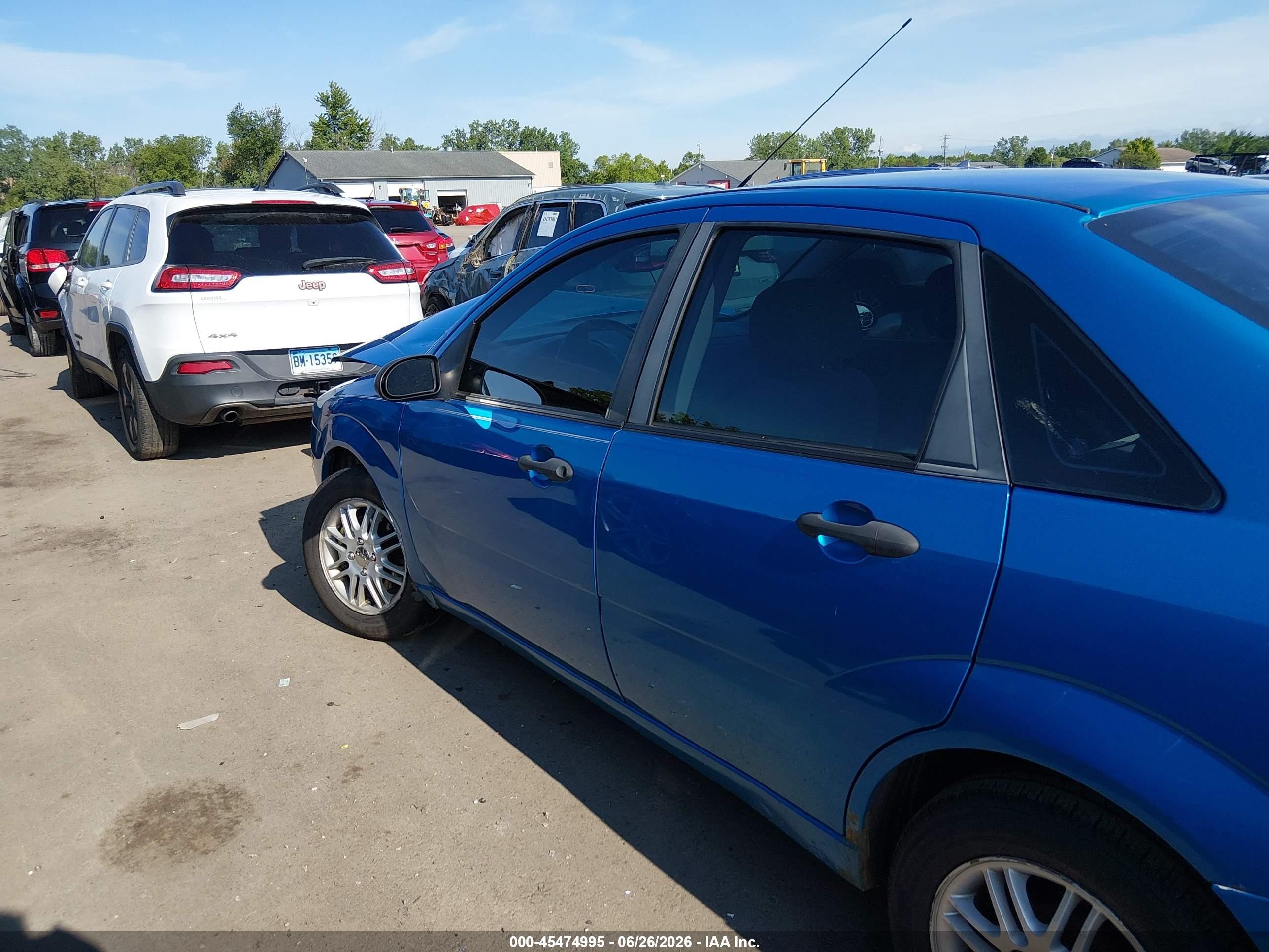2007 Ford Focus S/se/ses Blue vin: 1FAFP34N57W186483