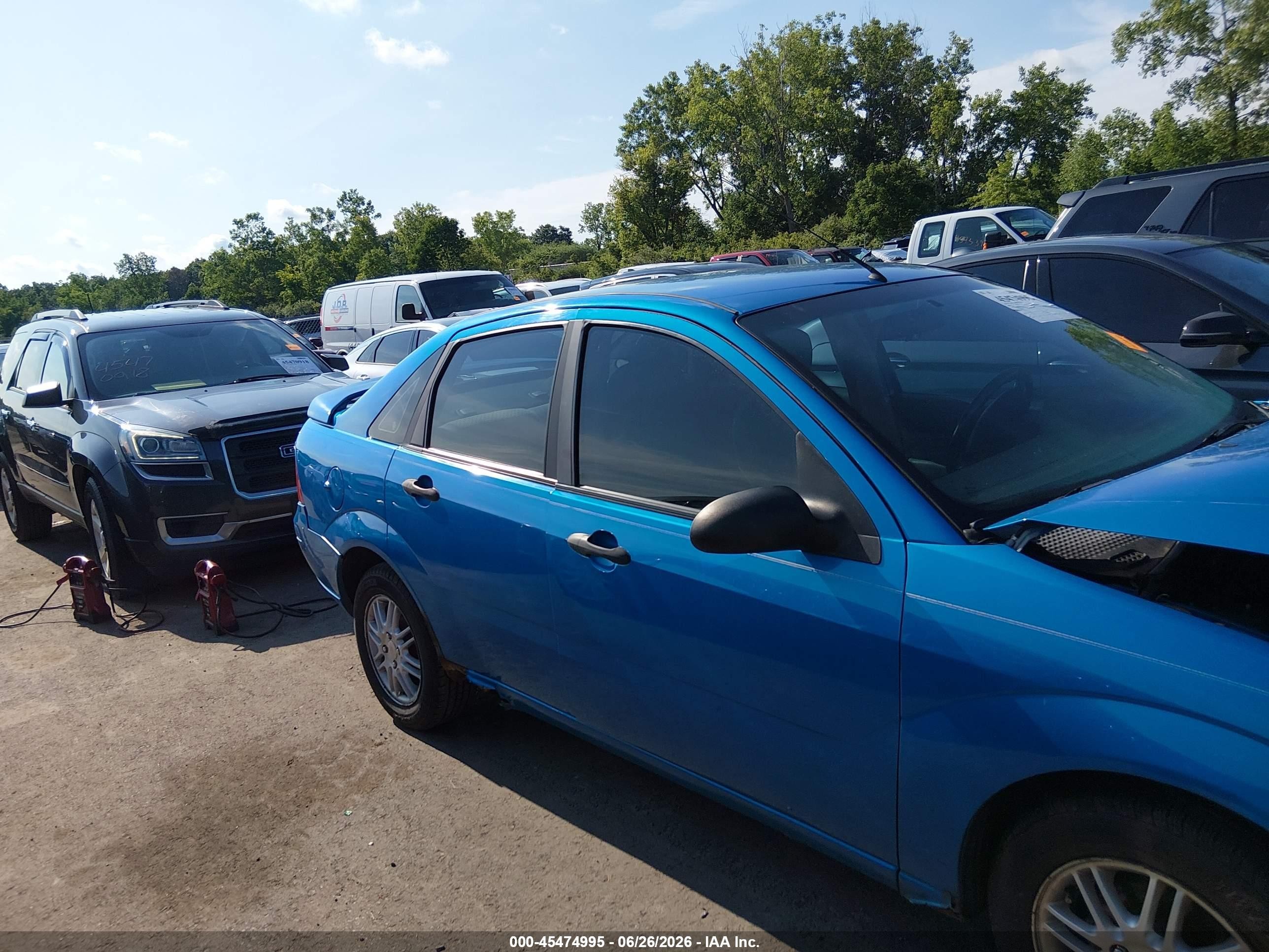 2007 Ford Focus S/se/ses Blue vin: 1FAFP34N57W186483
