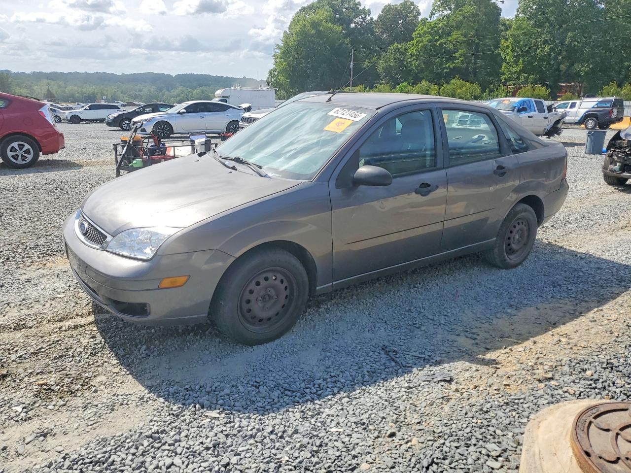 2007 Ford Focus Zx4 Gray vin: 1FAFP34N57W191134