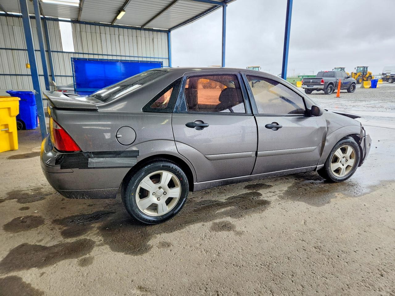 2007 Ford Focus Zx4 Gray vin: 1FAFP34N57W237156