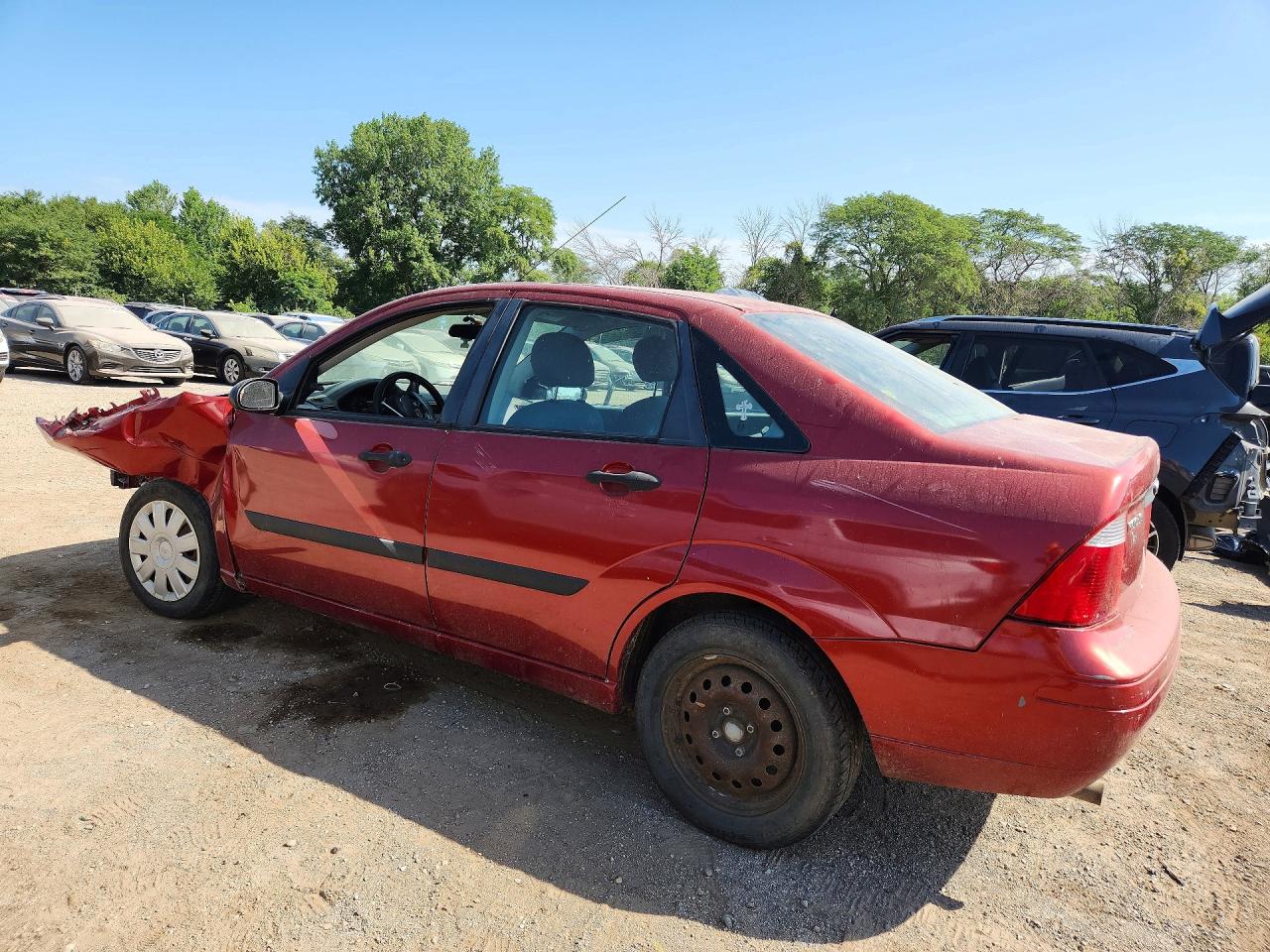 2005 Ford Focus Zx4 Burgundy vin: 1FAFP34N65W130825