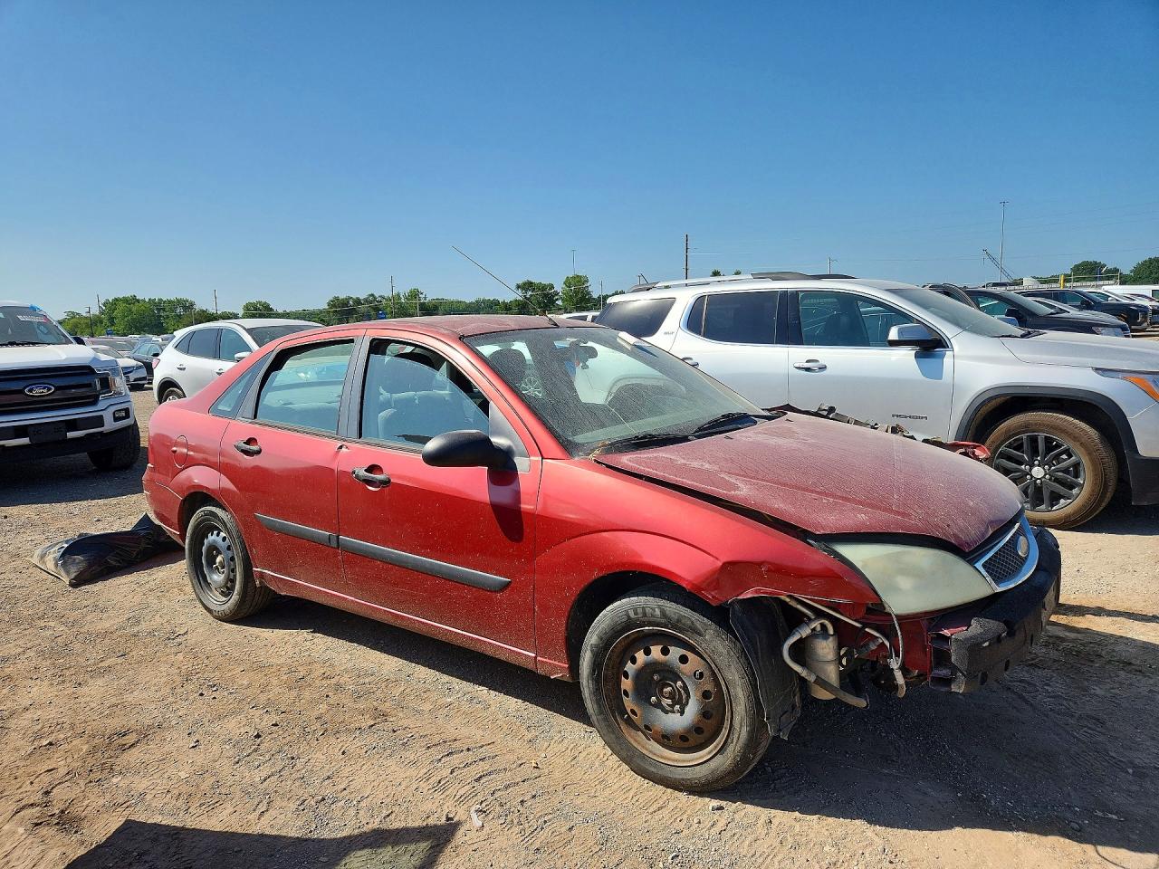 2005 Ford Focus Zx4 Burgundy vin: 1FAFP34N65W130825