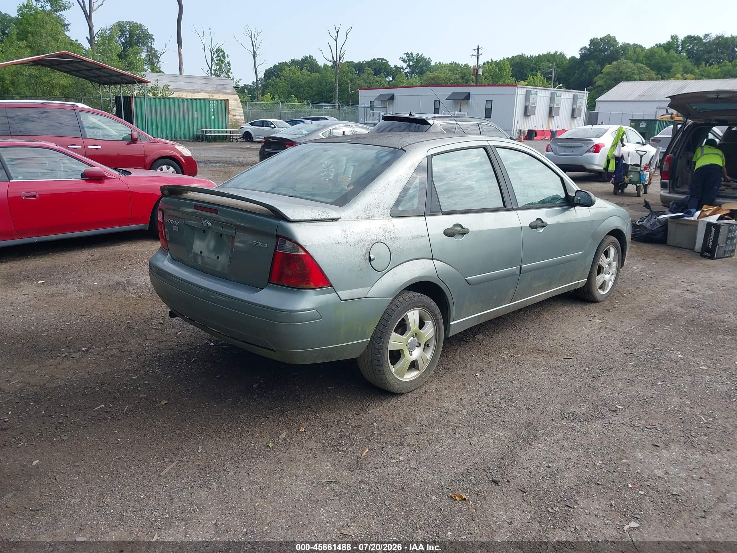 2005 Ford Focus Zx4 Gray vin: 1FAFP34N65W148144