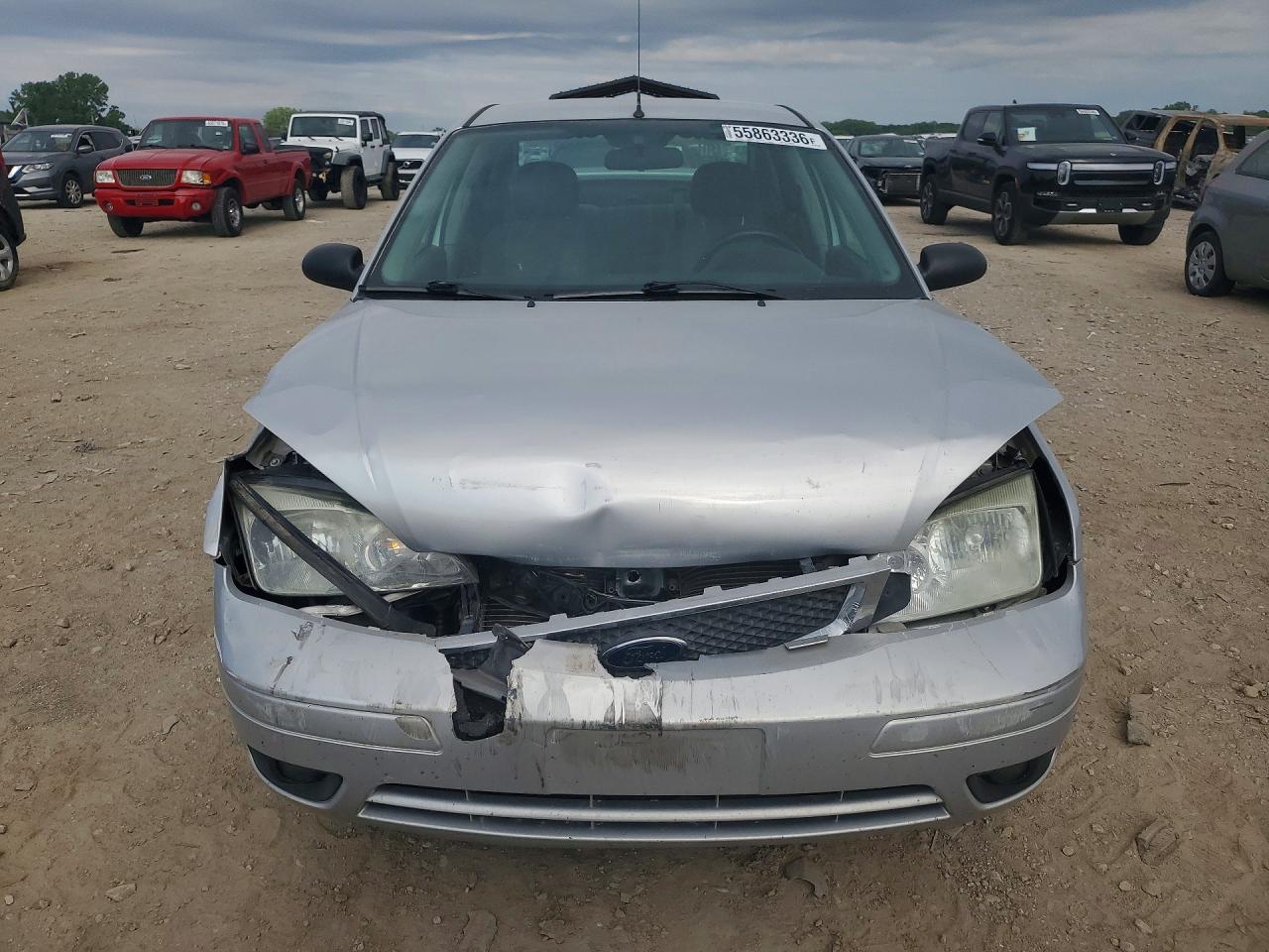 2006 Ford Focus Zx4 Silver vin: 1FAFP34N66W144323