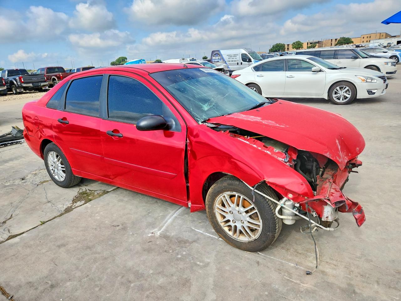 2006 Ford Focus Zx4 Red vin: 1FAFP34N66W145973
