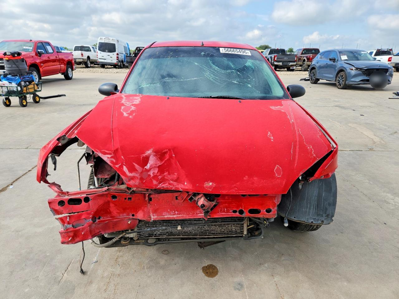 2006 Ford Focus Zx4 Red vin: 1FAFP34N66W145973
