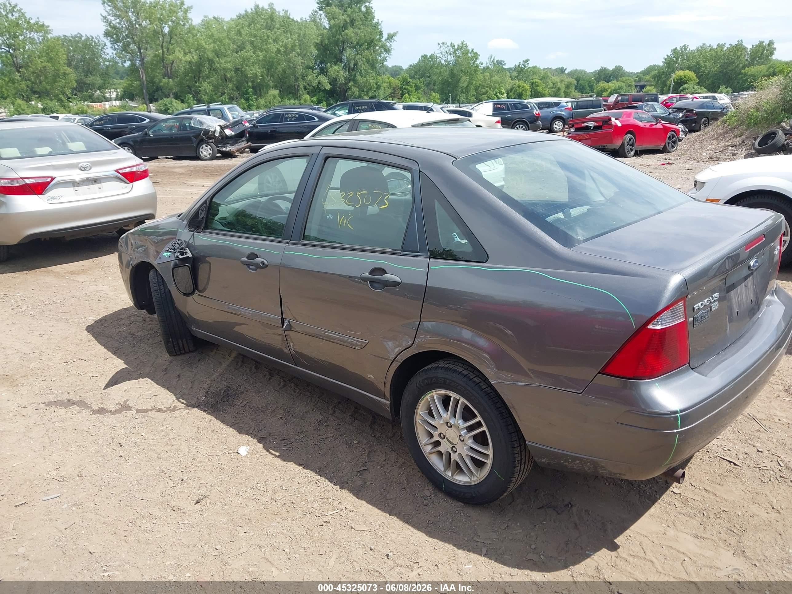 2006 Ford Focus Zx4 Gray vin: 1FAFP34N66W194106