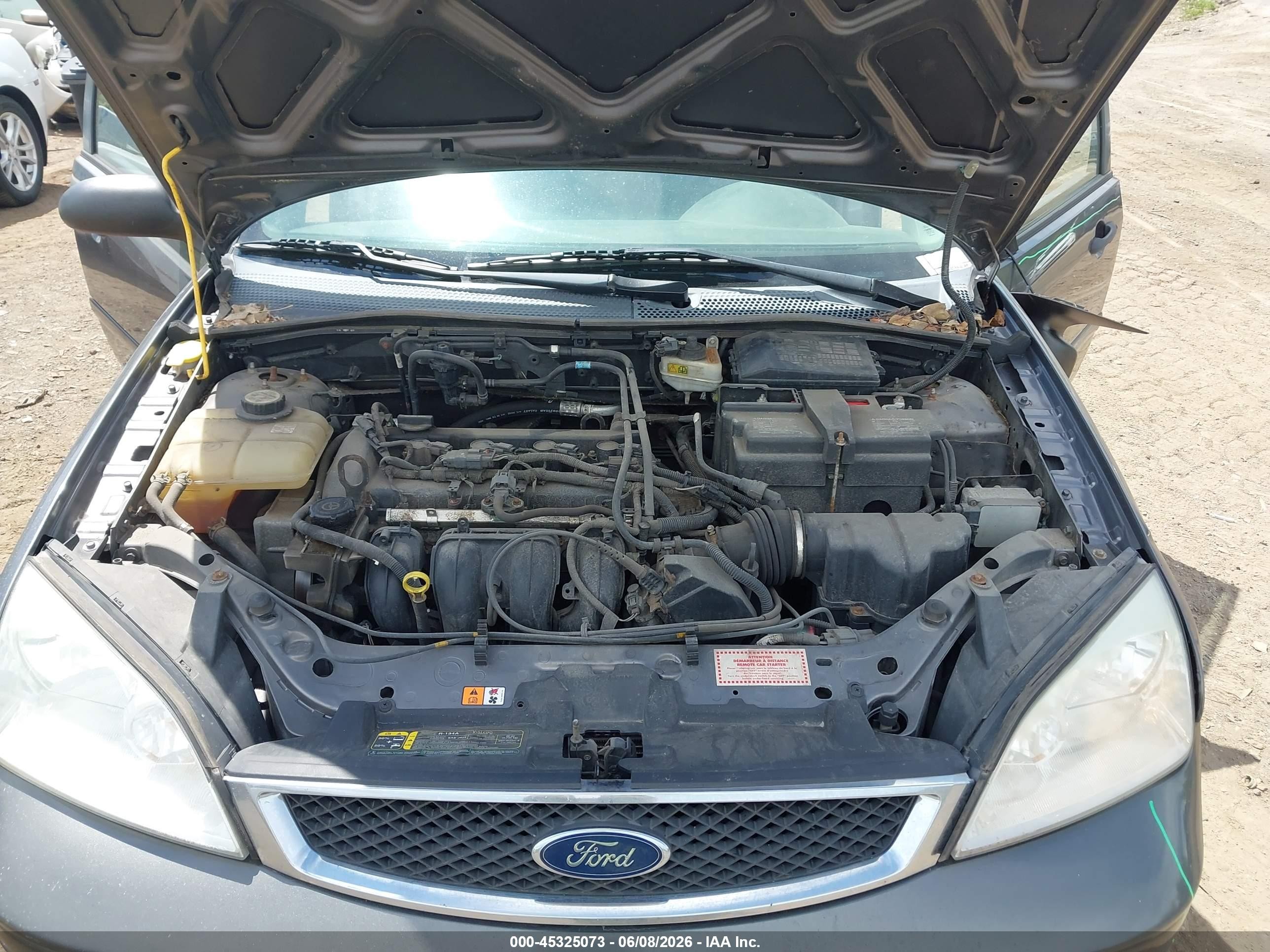 2006 Ford Focus Zx4 Gray vin: 1FAFP34N66W194106