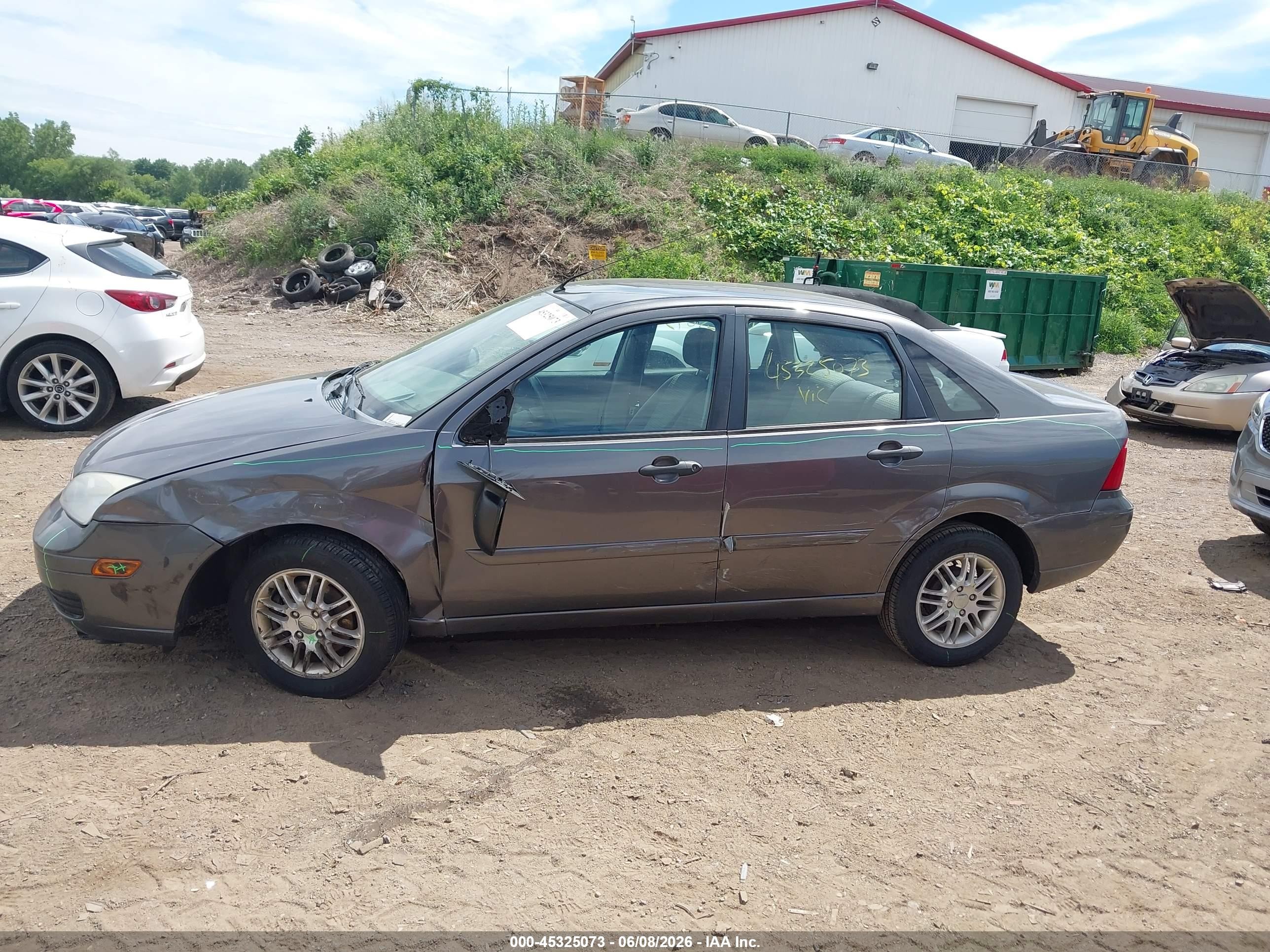 2006 Ford Focus Zx4 Gray vin: 1FAFP34N66W194106