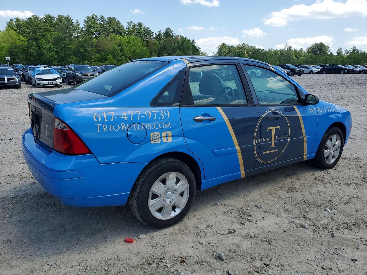 2006 Ford Focus Zx4 Blue vin: 1FAFP34N66W252196