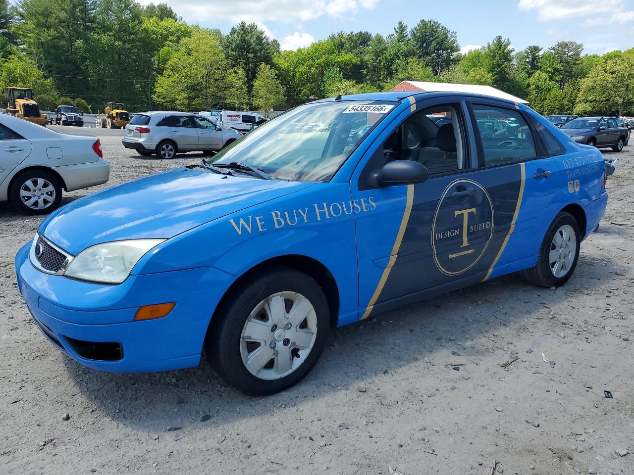 2006 Ford Focus Zx4 Blue vin: 1FAFP34N66W252196