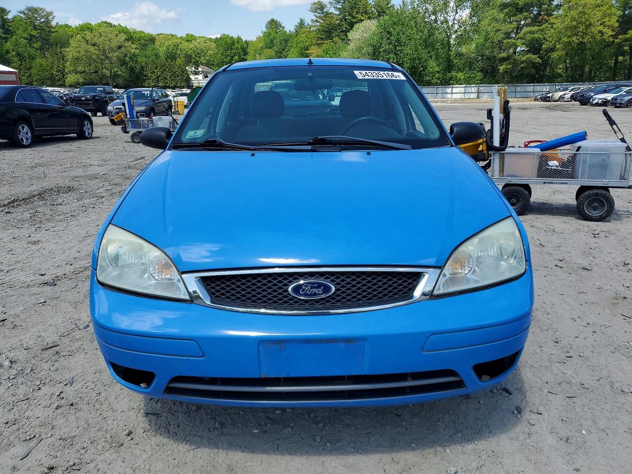 2006 Ford Focus Zx4 Blue vin: 1FAFP34N66W252196