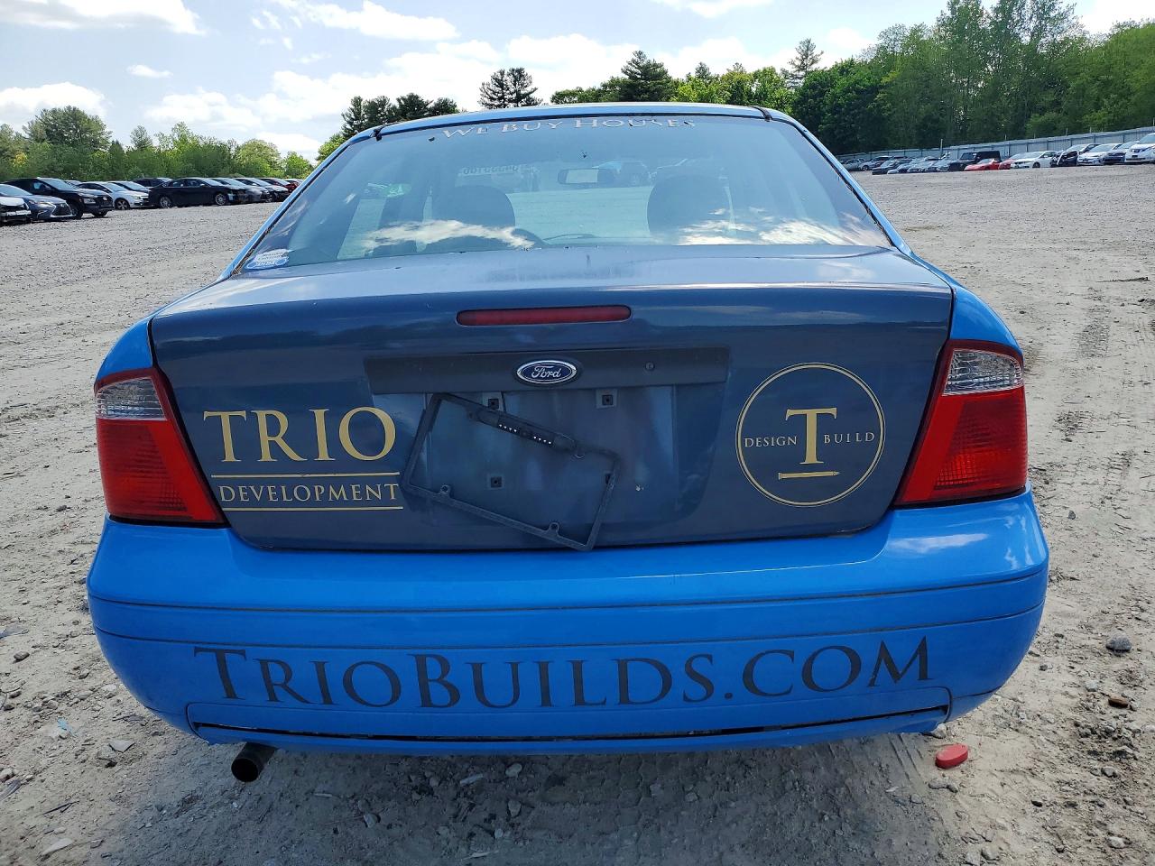 2006 Ford Focus Zx4 Blue vin: 1FAFP34N66W252196