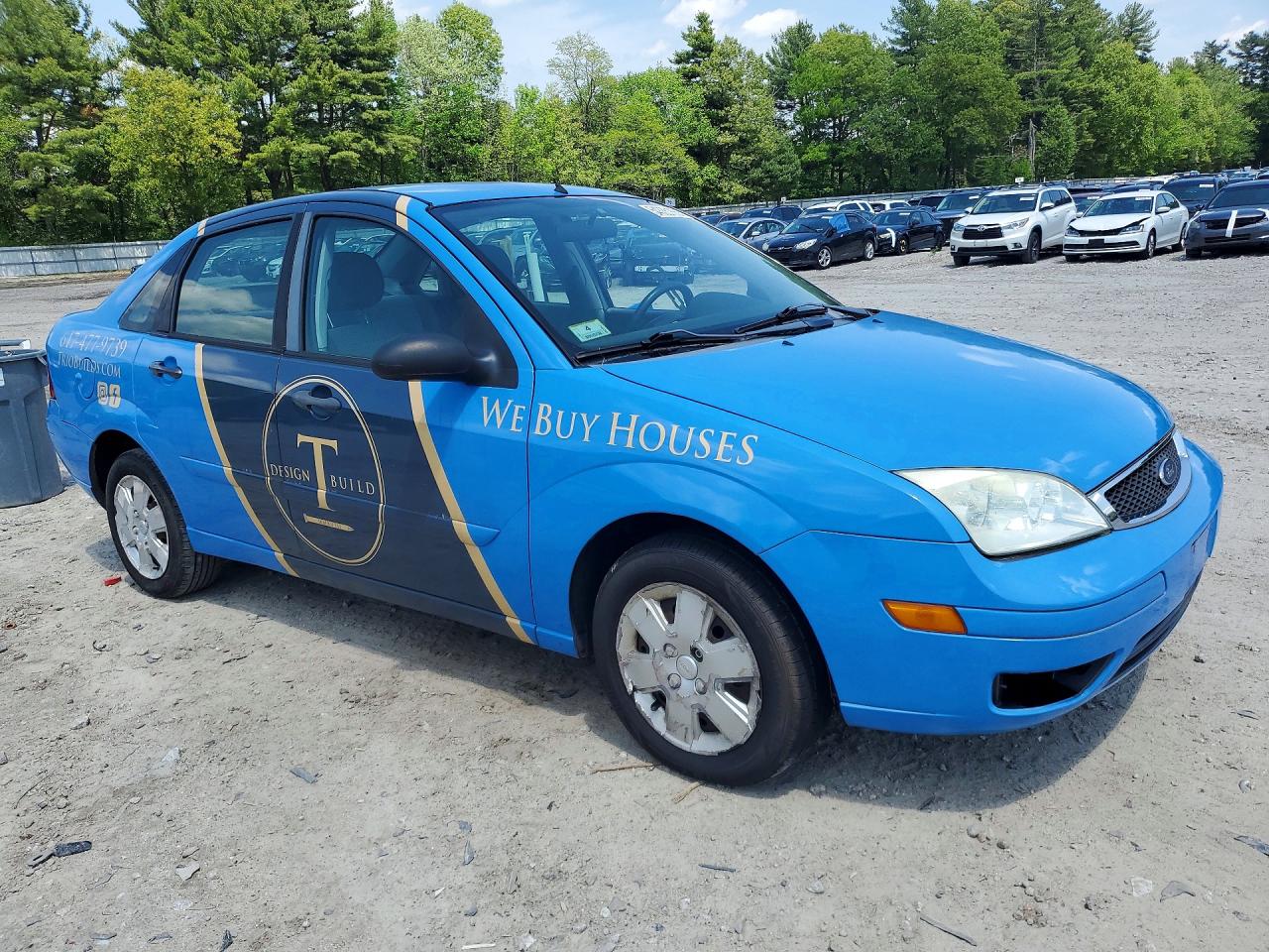 2006 Ford Focus Zx4 Blue vin: 1FAFP34N66W252196