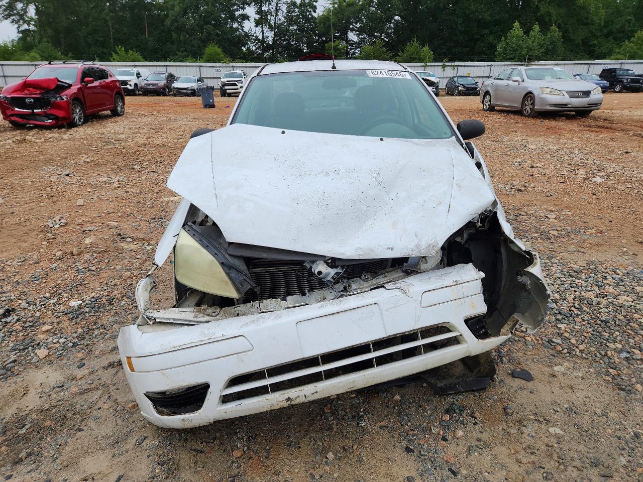 2007 Ford Focus Zx4 White vin: 1FAFP34N67W150561