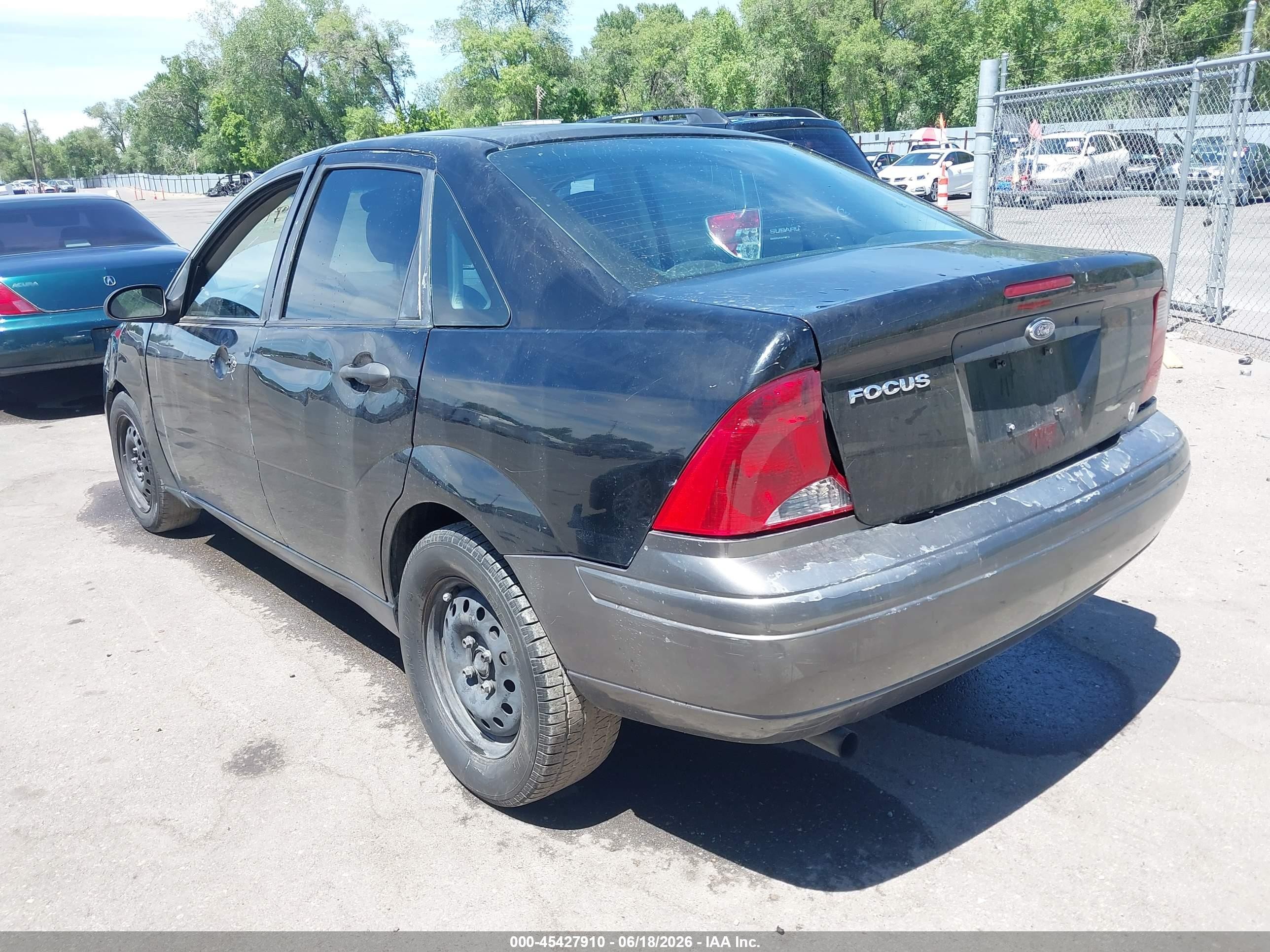 2007 Ford Focus S/se/ses Black vin: 1FAFP34N67W248179