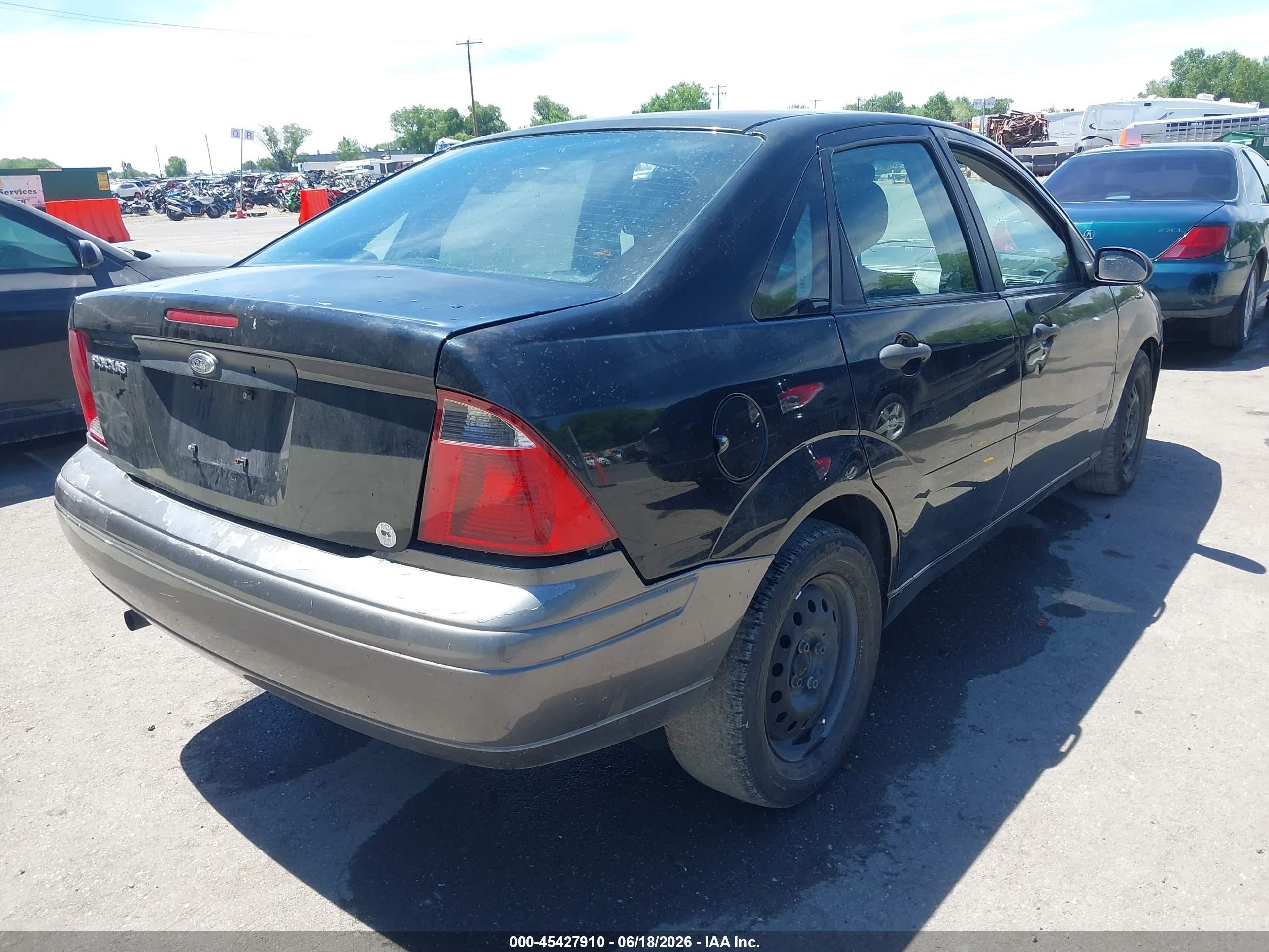 2007 Ford Focus S/se/ses Black vin: 1FAFP34N67W248179