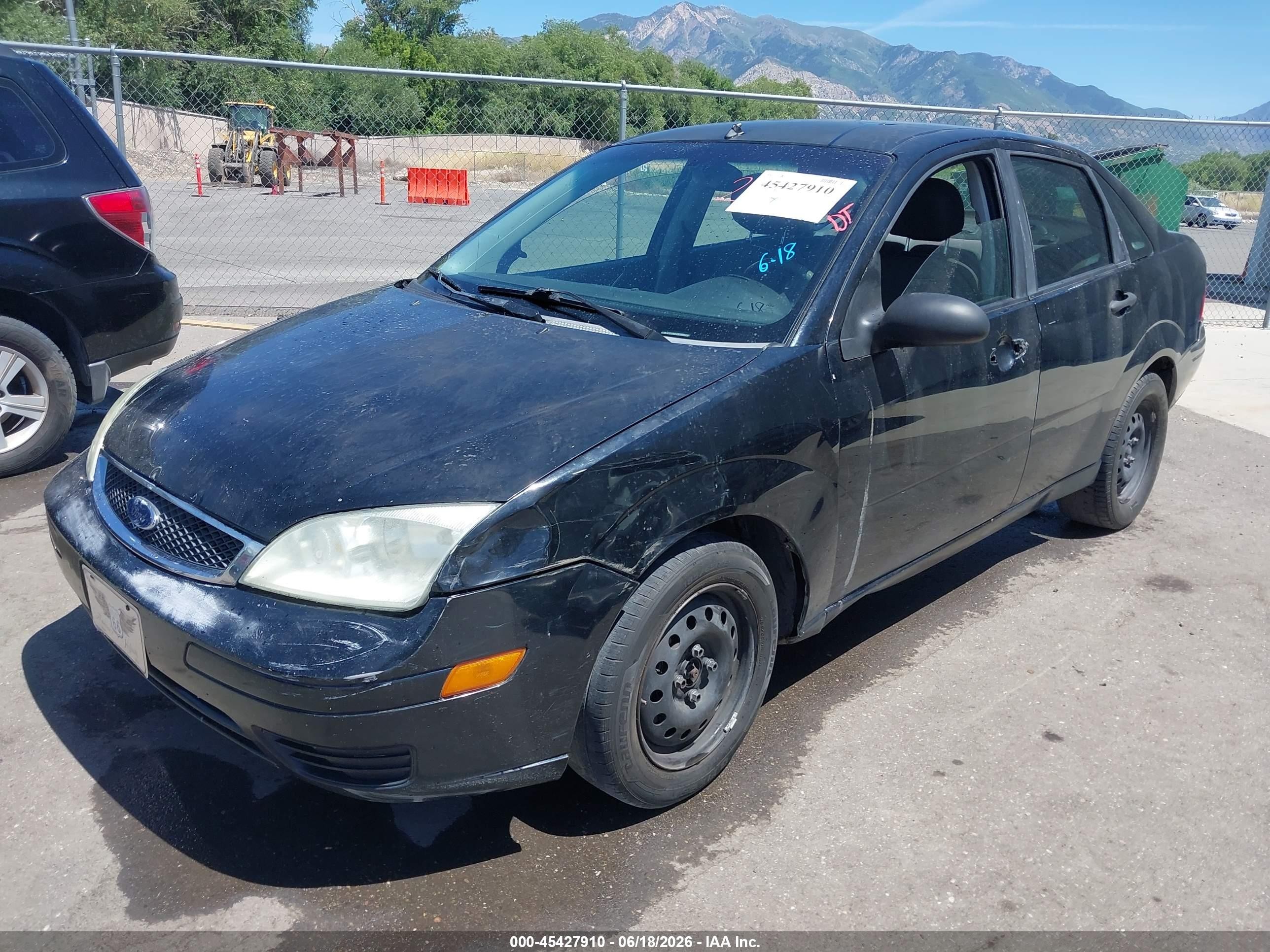 2007 Ford Focus S/se/ses Black vin: 1FAFP34N67W248179
