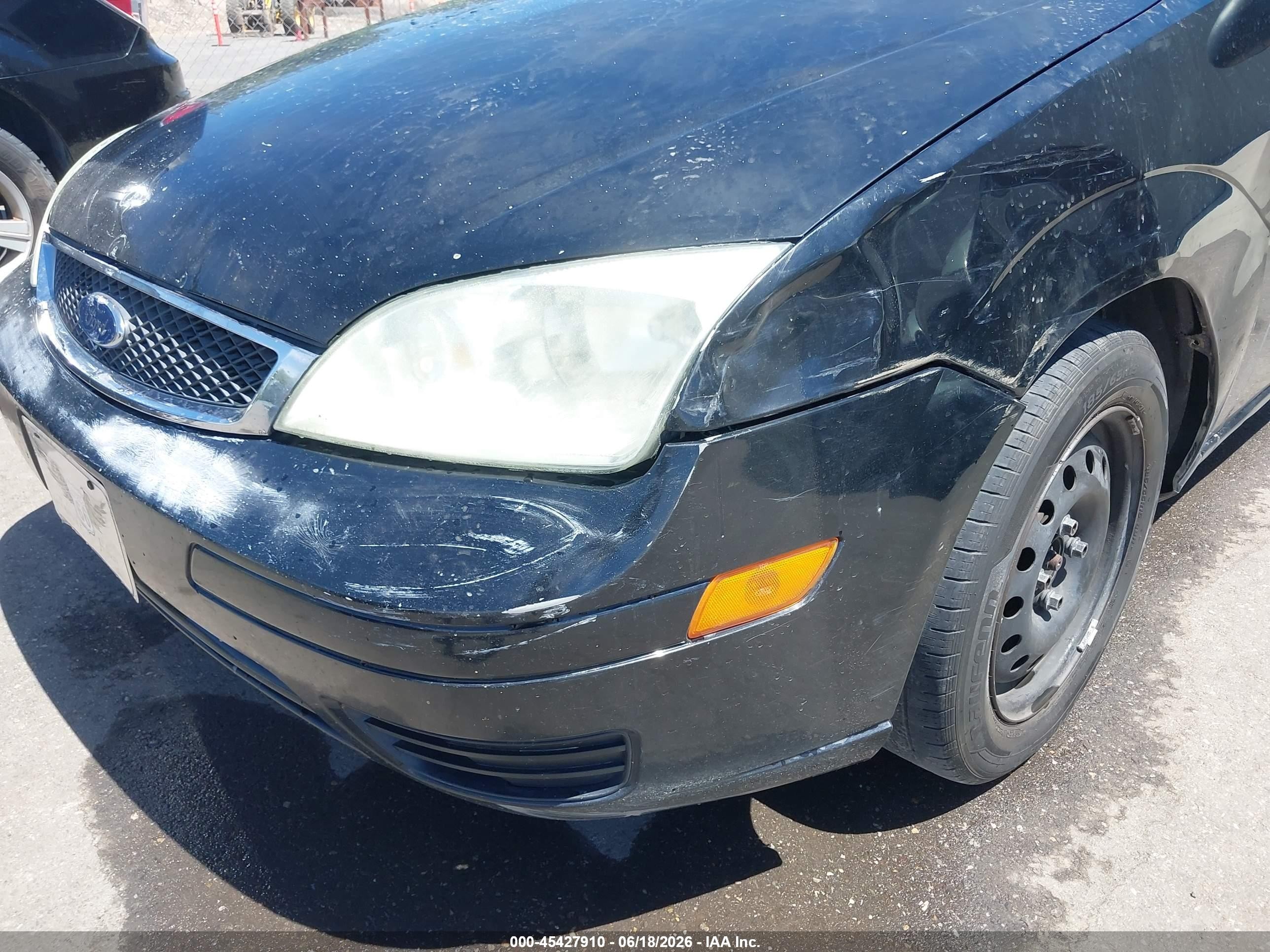 2007 Ford Focus S/se/ses Black vin: 1FAFP34N67W248179