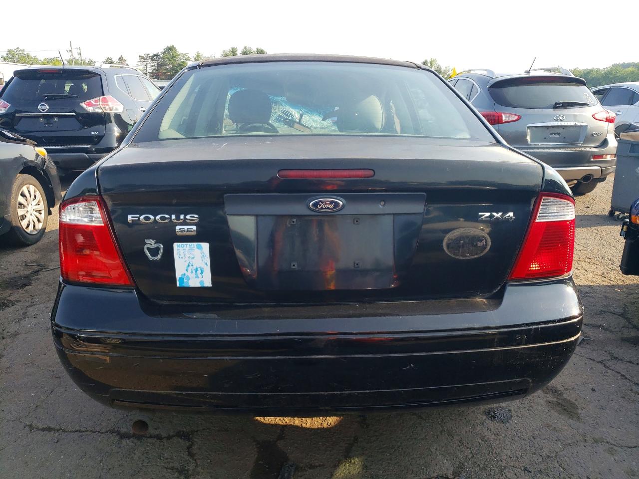 2005 Ford Focus Zx4 Black vin: 1FAFP34N75W172372