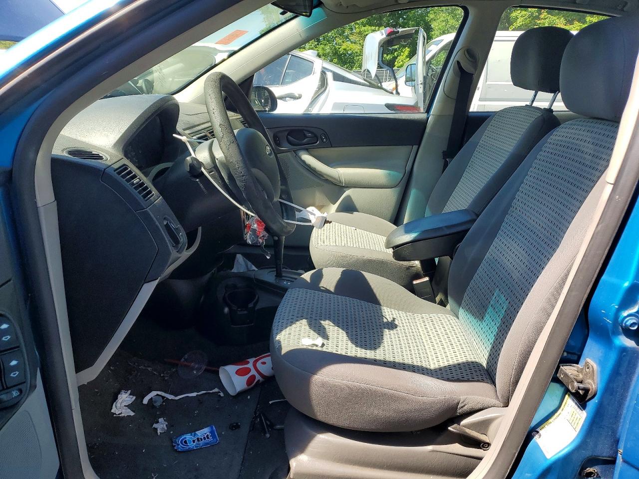 2007 Ford Focus Zx4 Blue vin: 1FAFP34N77W180202
