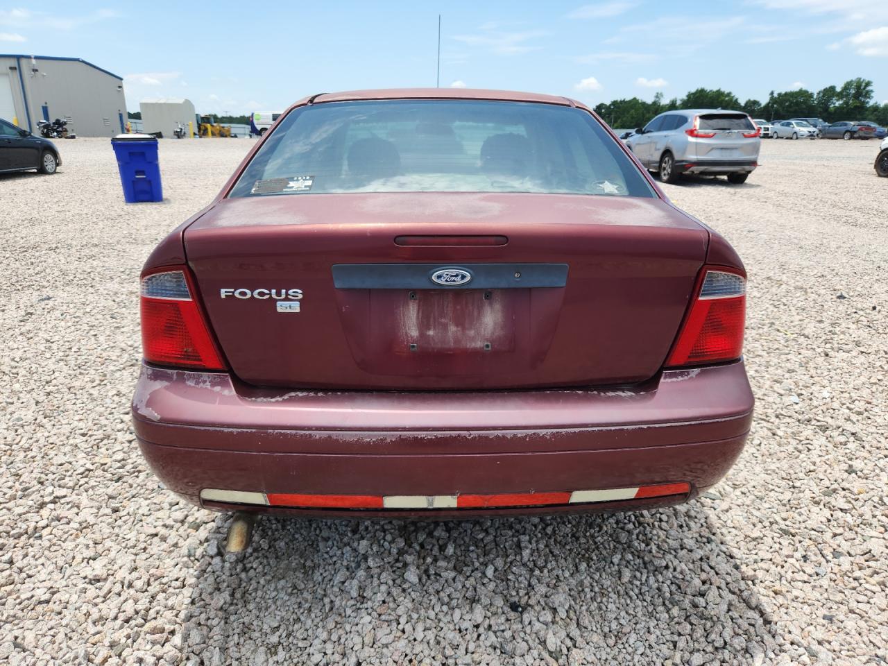 2007 Ford Focus Zx4 Burgundy vin: 1FAFP34N77W351112