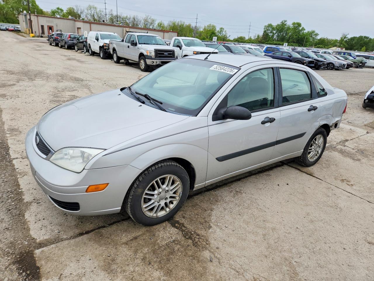 2005 Ford Focus Zx4 Silver vin: 1FAFP34N85W316625
