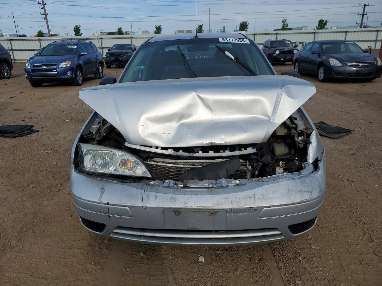 2006 Ford Focus Zx4 Silver vin: 1FAFP34N86W194172