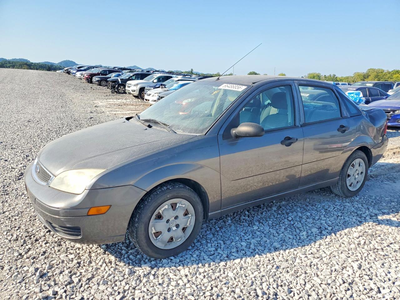 2007 Ford Focus Zx4 Gray vin: 1FAFP34N87W261628