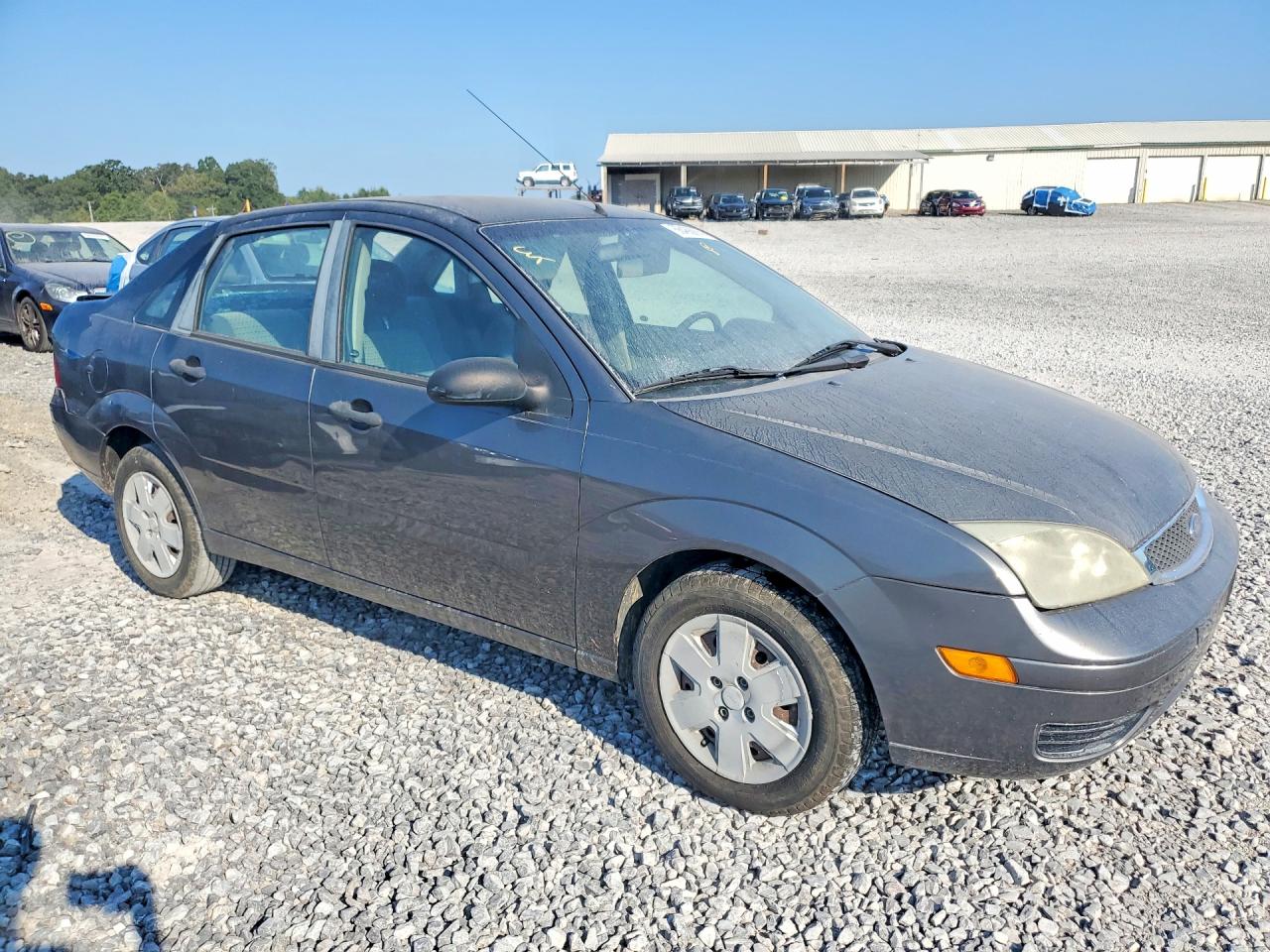 2007 Ford Focus Zx4 Gray vin: 1FAFP34N87W261628