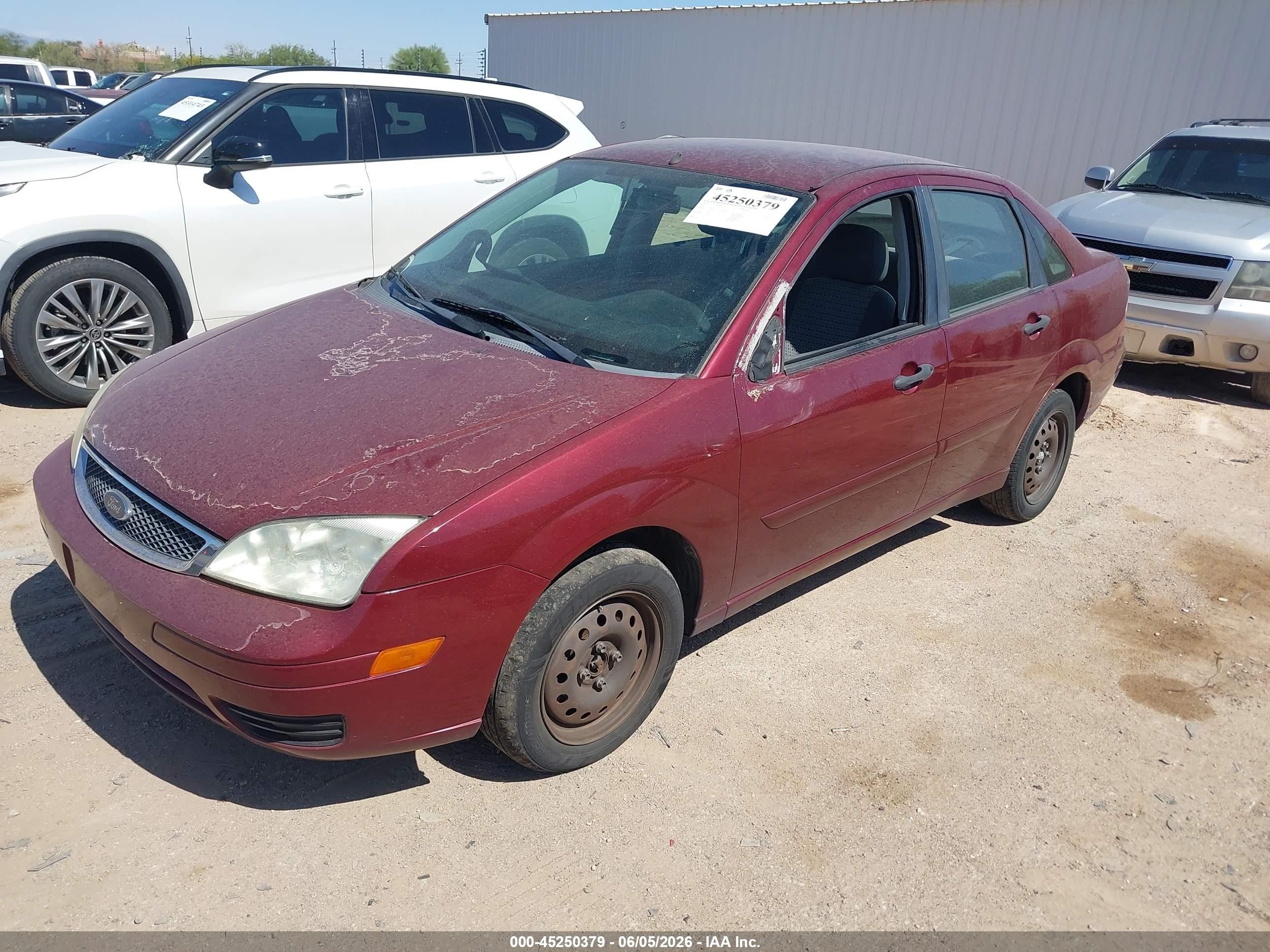 2007 Ford Focus Zx4/s/se/ses Maroon vin: 1FAFP34N87W271009