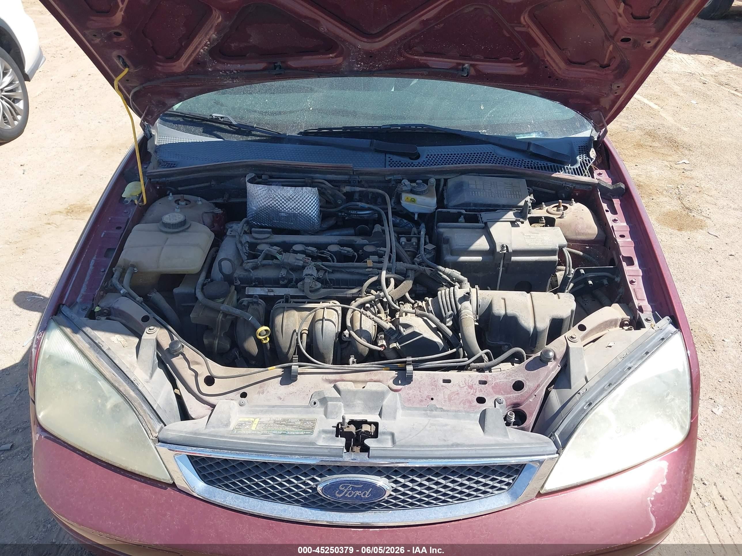 2007 Ford Focus Zx4/s/se/ses Maroon vin: 1FAFP34N87W271009