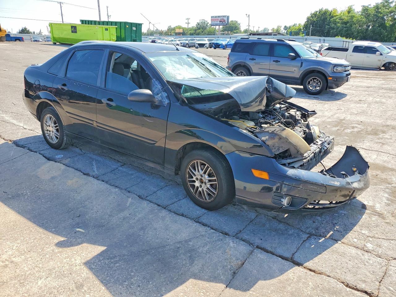 2007 Ford Focus Zx4 Black vin: 1FAFP34N87W291180