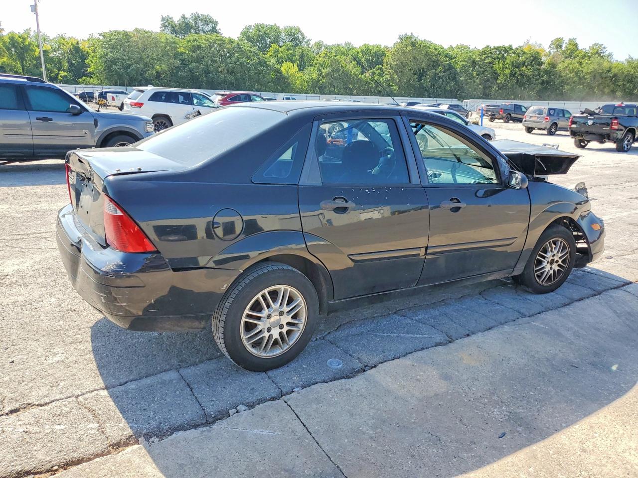 2007 Ford Focus Zx4 Black vin: 1FAFP34N87W291180