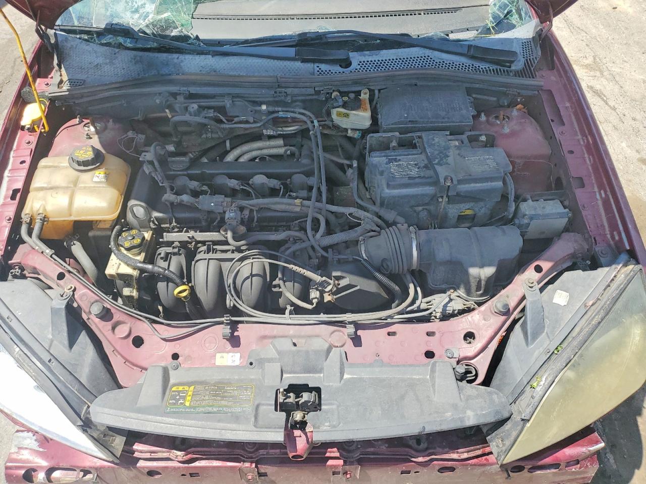 2007 Ford Focus Zx4 Maroon vin: 1FAFP34N87W344945