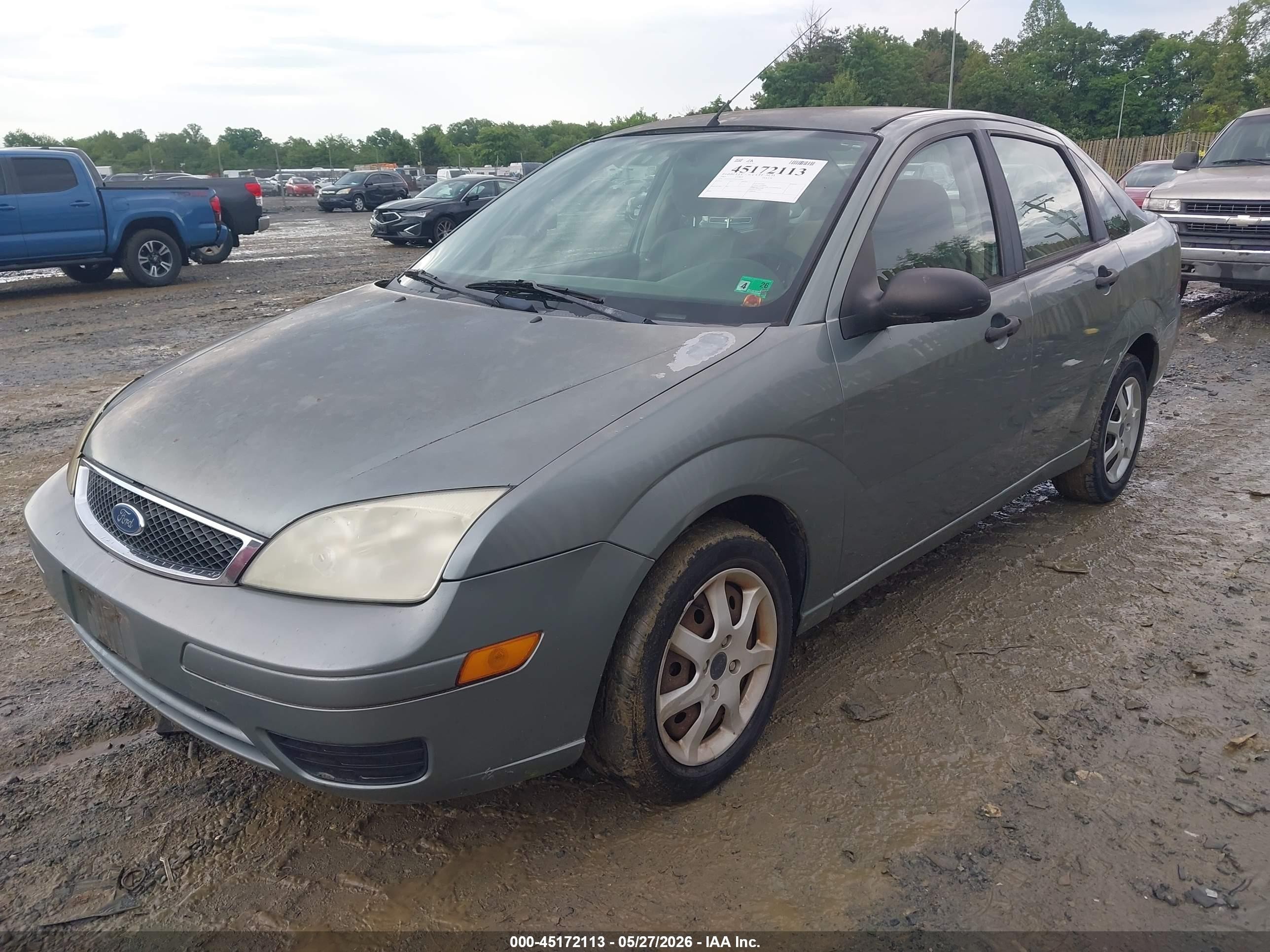 2005 Ford Focus Zx4 Зеленый vin: 1FAFP34N95W315600