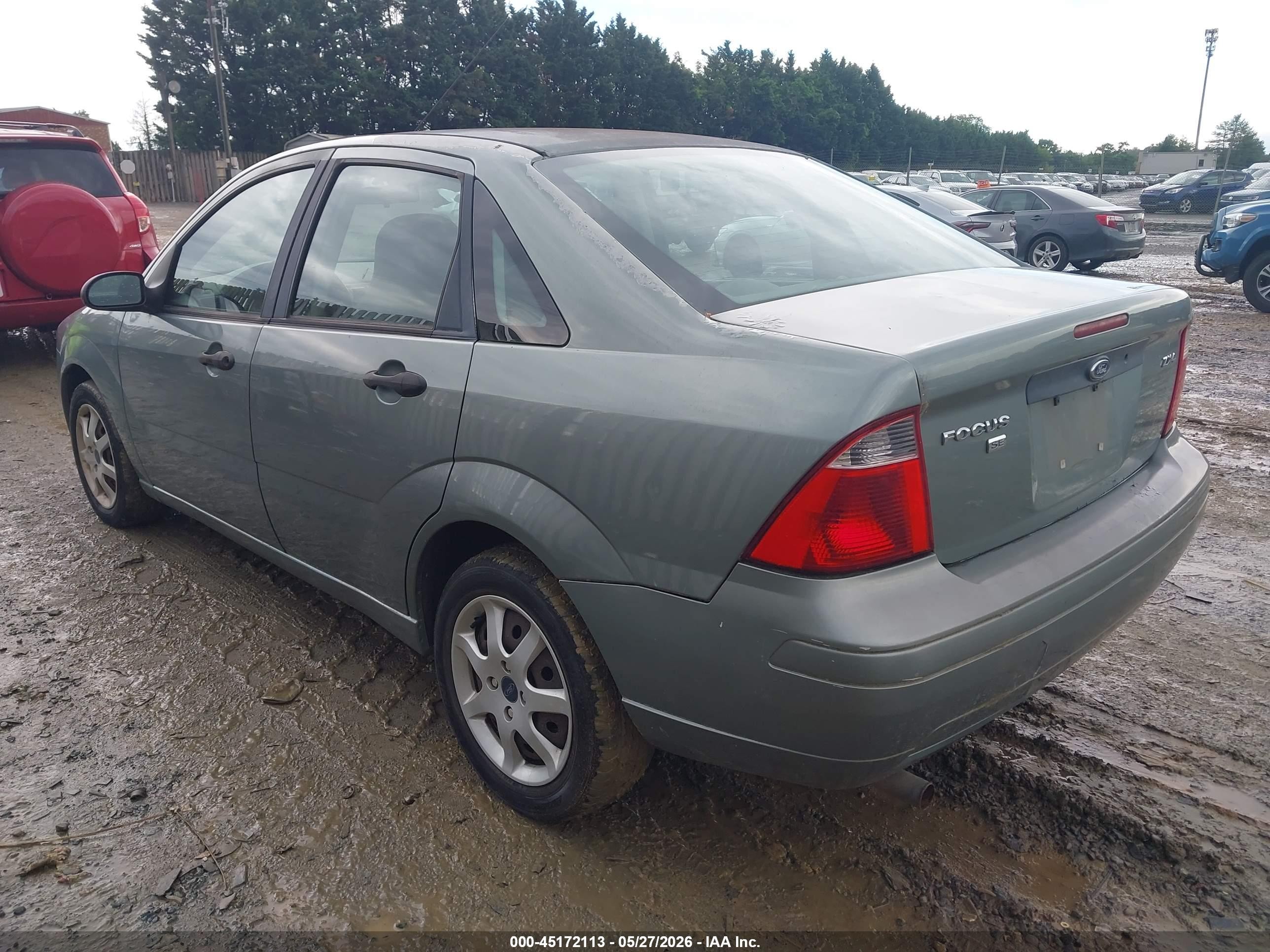 2005 Ford Focus Zx4 Зеленый vin: 1FAFP34N95W315600