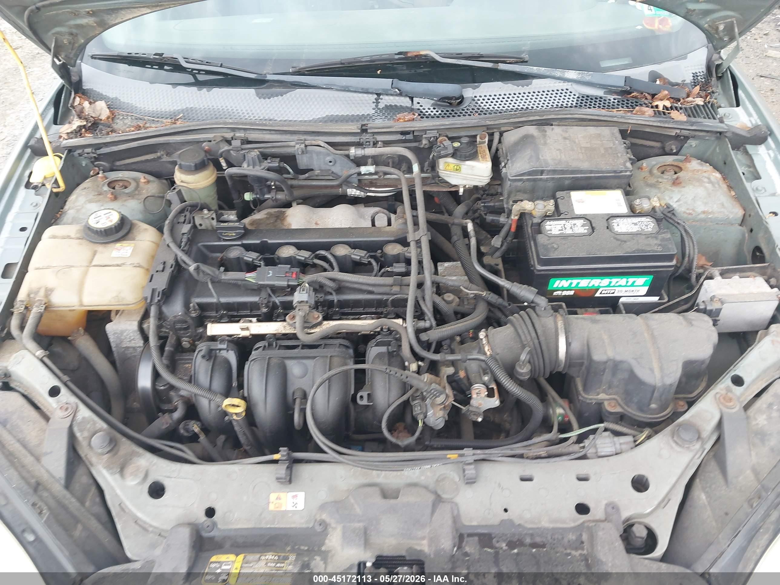 2005 Ford Focus Zx4 Зеленый vin: 1FAFP34N95W315600