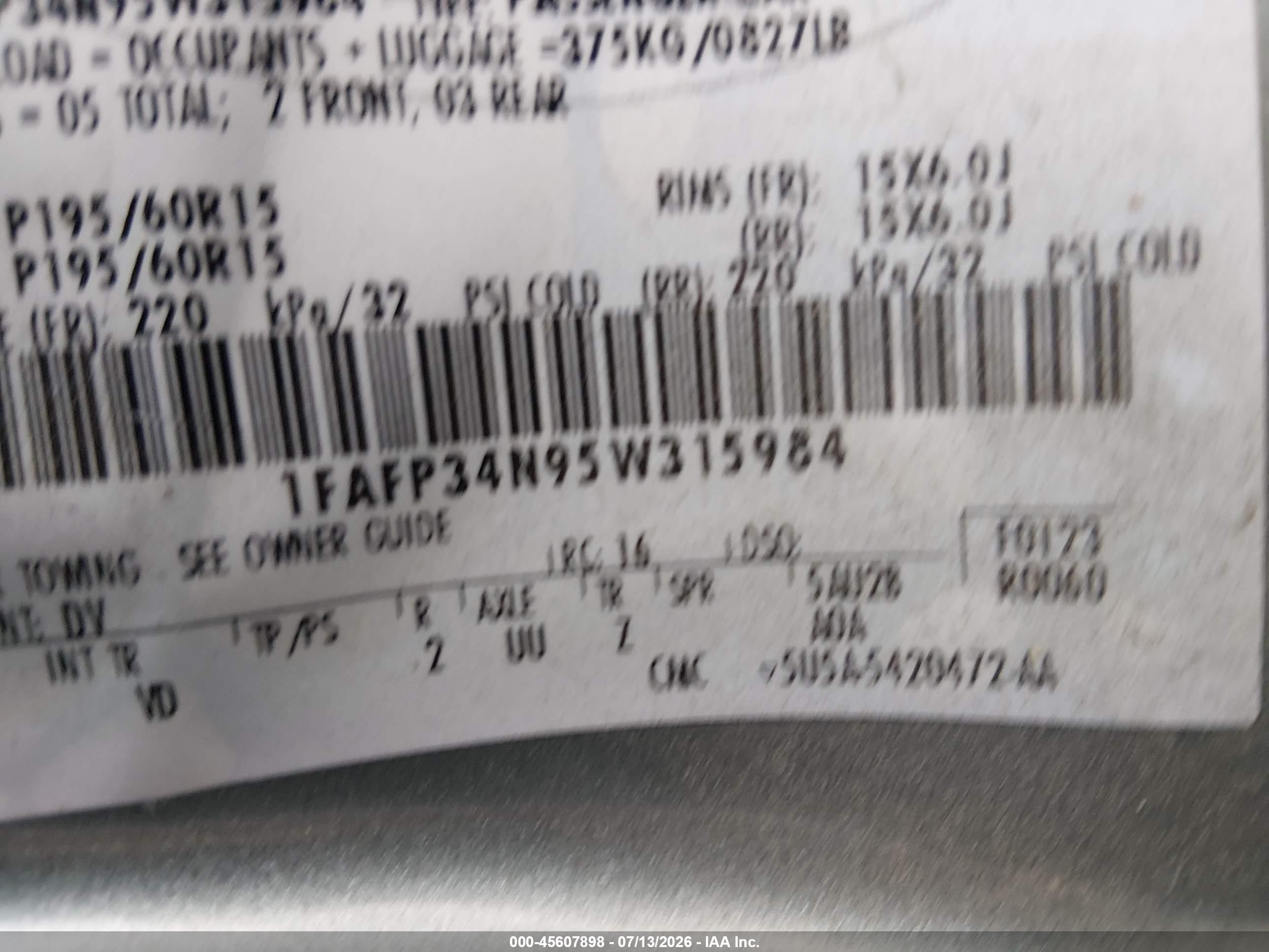 2005 Ford Focus Zx4 Gray vin: 1FAFP34N95W315984