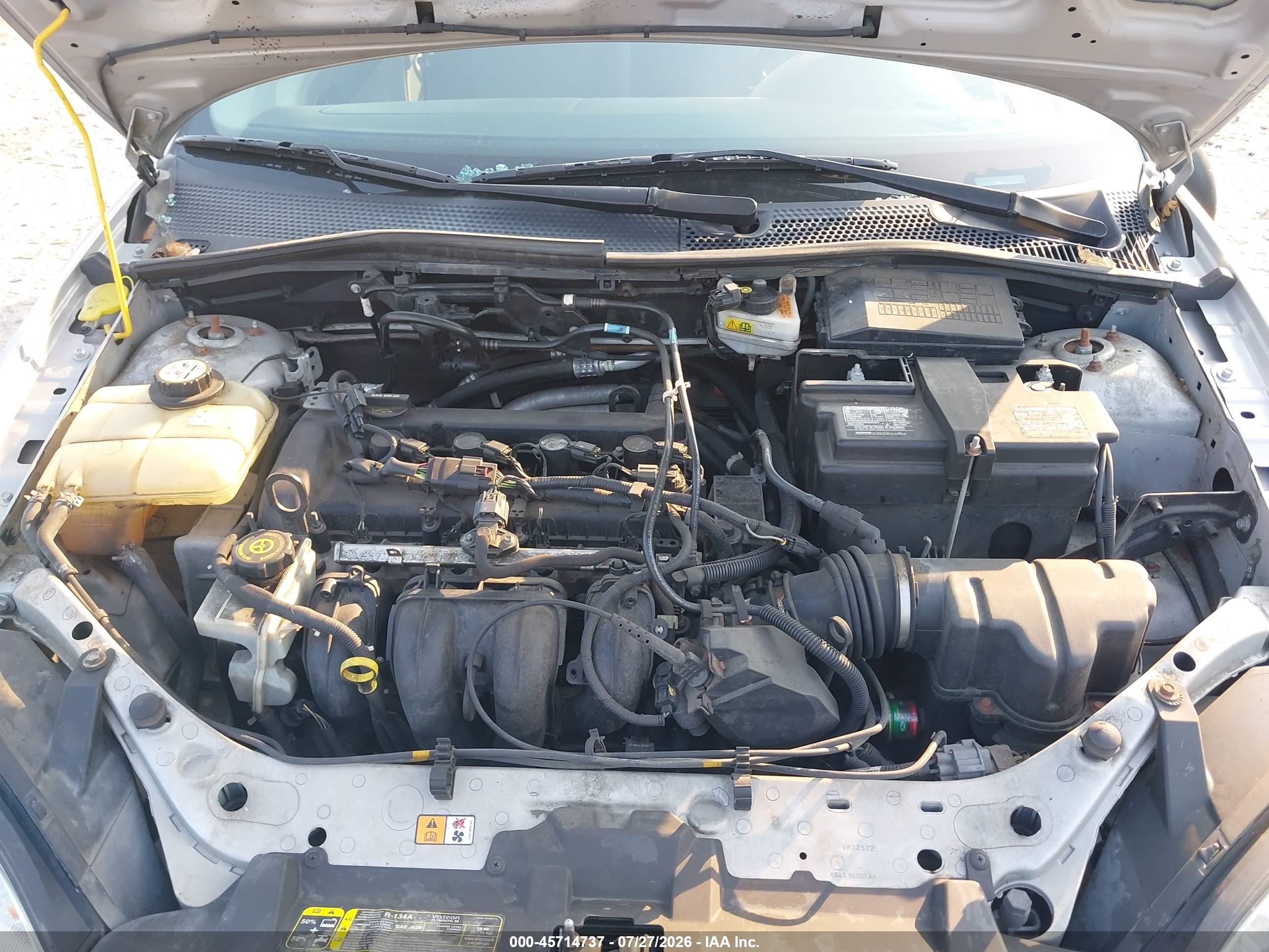 2007 Ford Focus S/se/ses Silver vin: 1FAFP34N97W196479