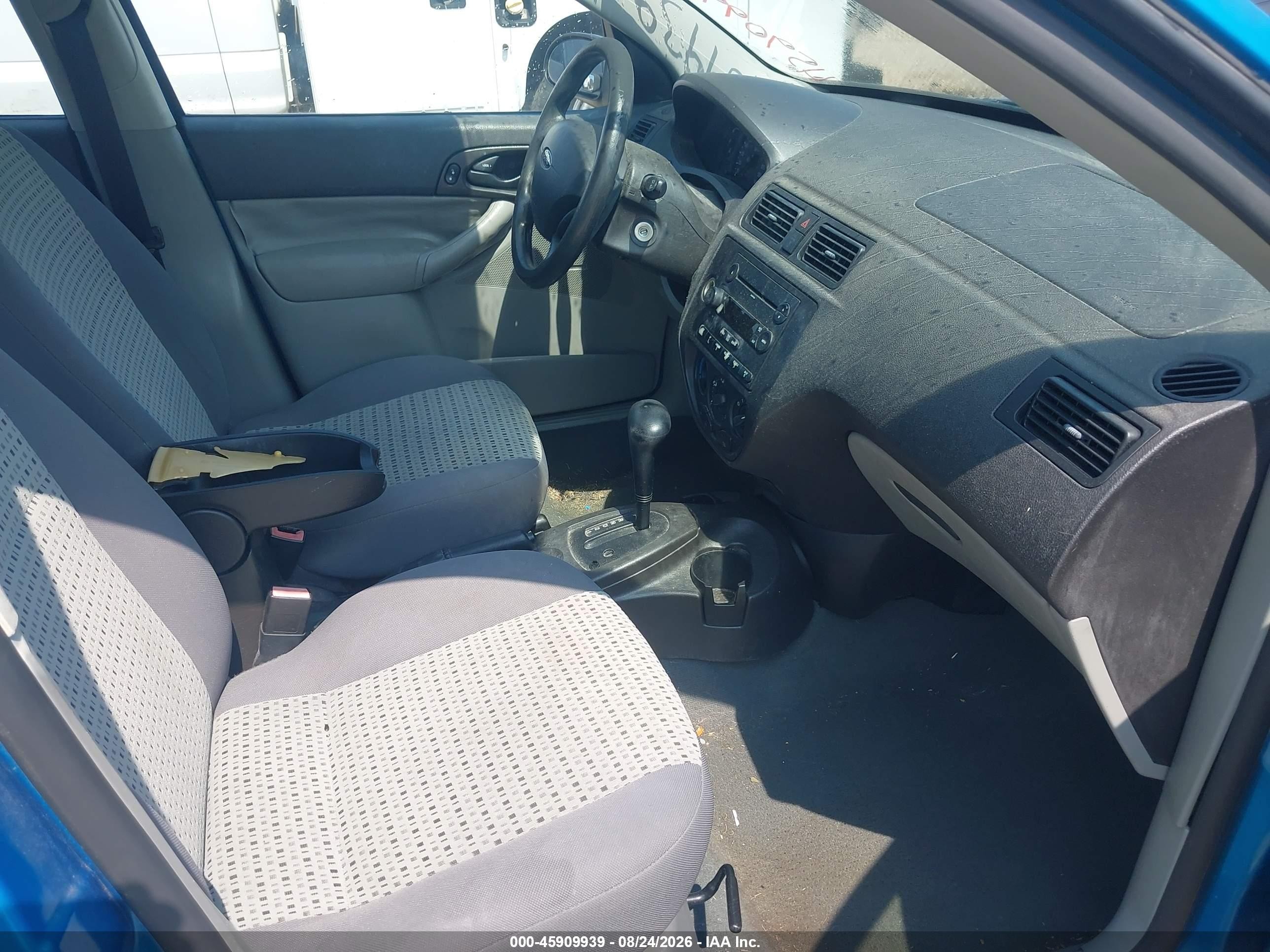 2007 Ford Focus S/se/ses Blue vin: 1FAFP34N97W251240