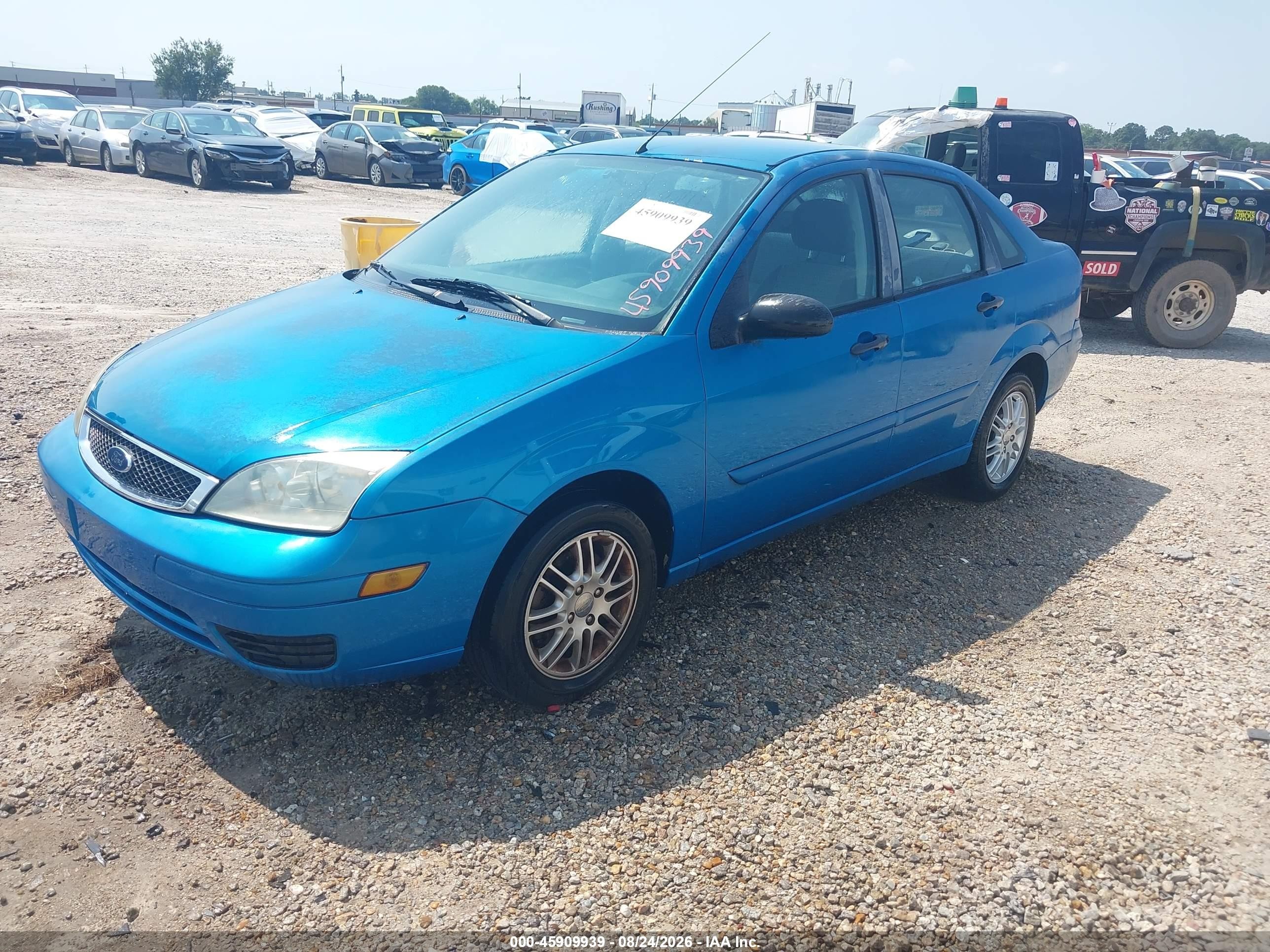 2007 Ford Focus S/se/ses Blue vin: 1FAFP34N97W251240