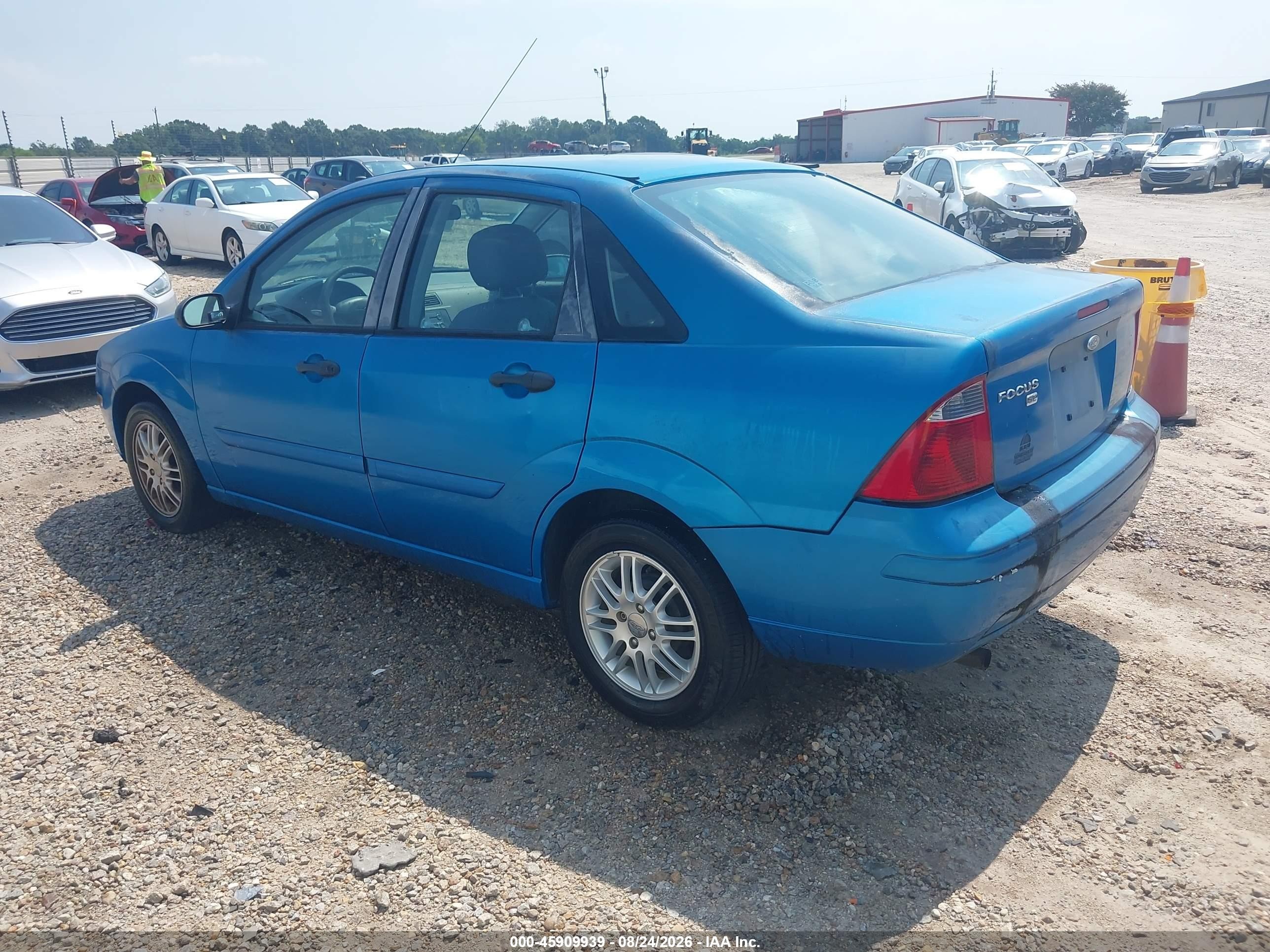 2007 Ford Focus S/se/ses Blue vin: 1FAFP34N97W251240