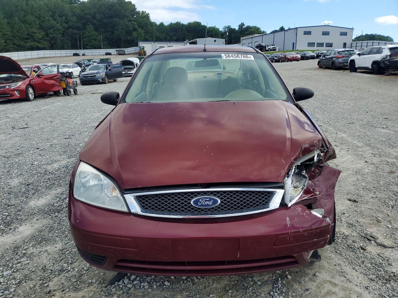 2007 Ford Focus Zx4 Red vin: 1FAFP34N97W259449