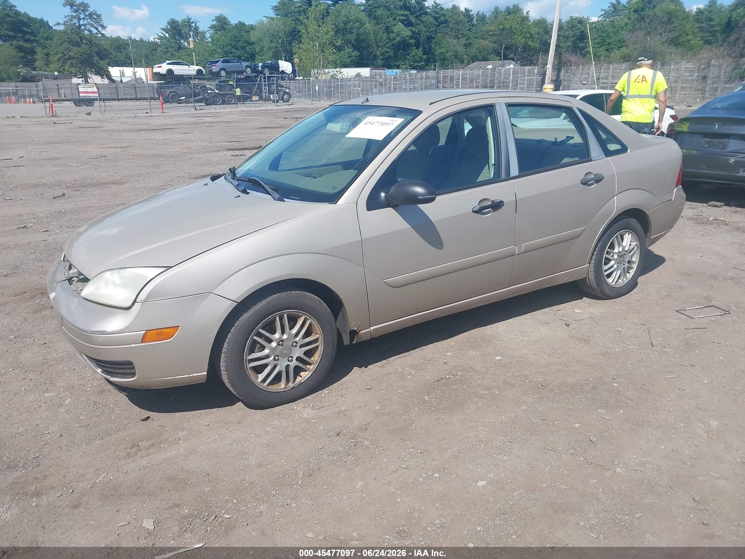 2007 Ford Focus S/se/ses Tan vin: 1FAFP34N97W288370