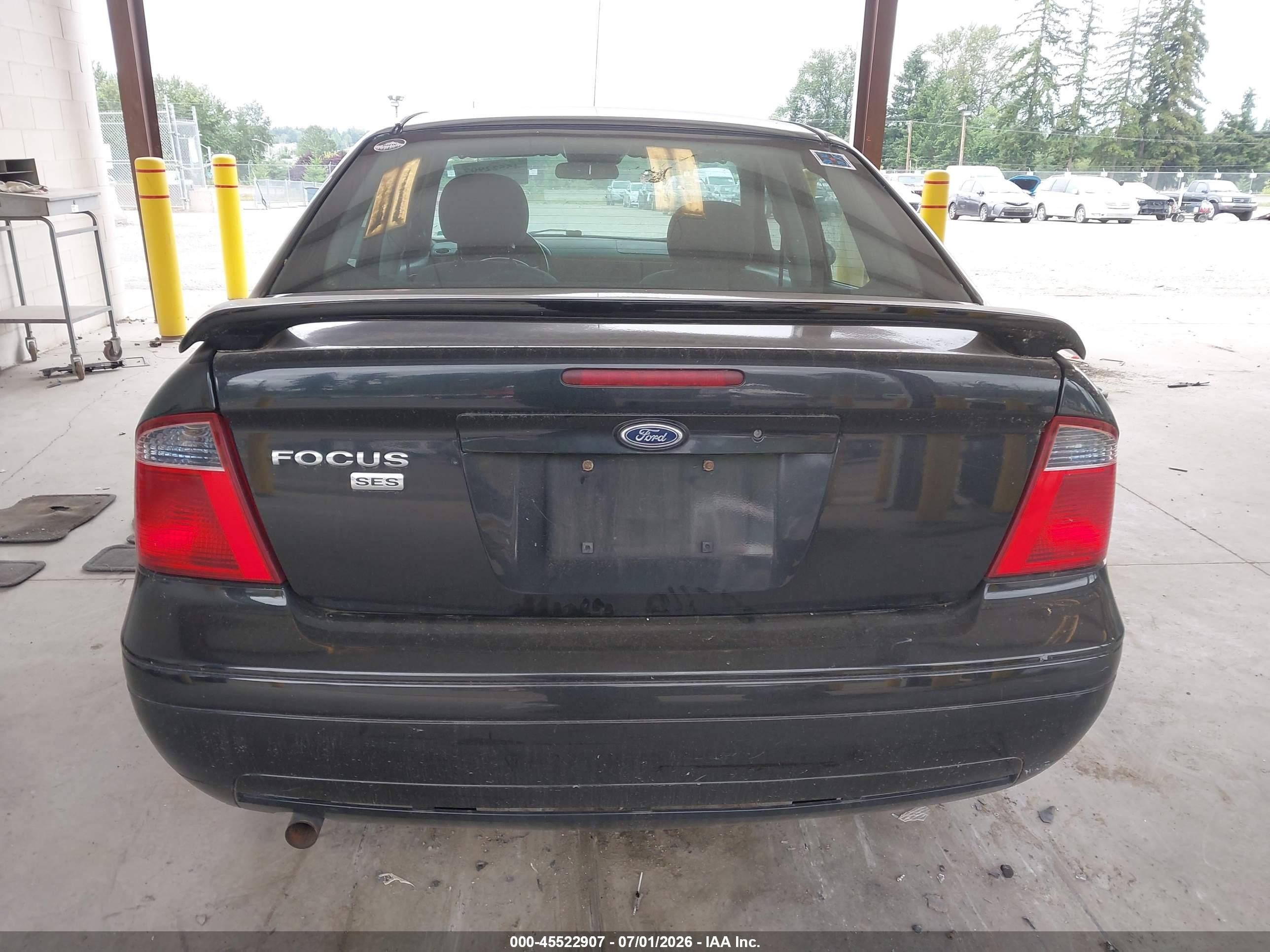 2007 Ford Focus S/se/ses Black vin: 1FAFP34N97W306401