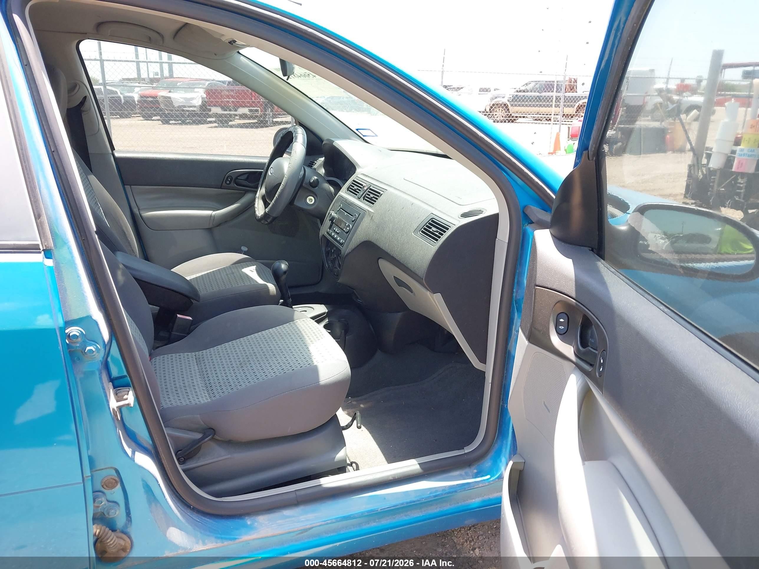 2007 Ford Focus S/se/ses Blue vin: 1FAFP34N97W357414