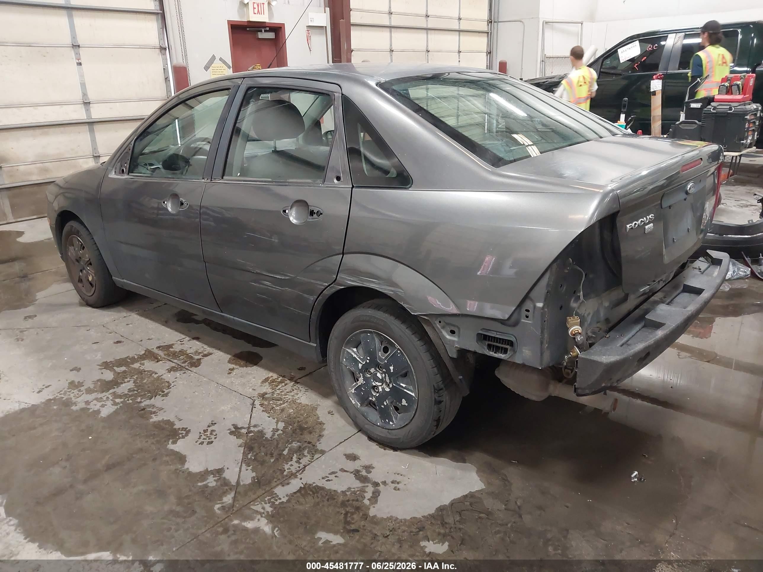 2007 Ford Focus S/se/ses Gray vin: 1FAFP34N97W362144