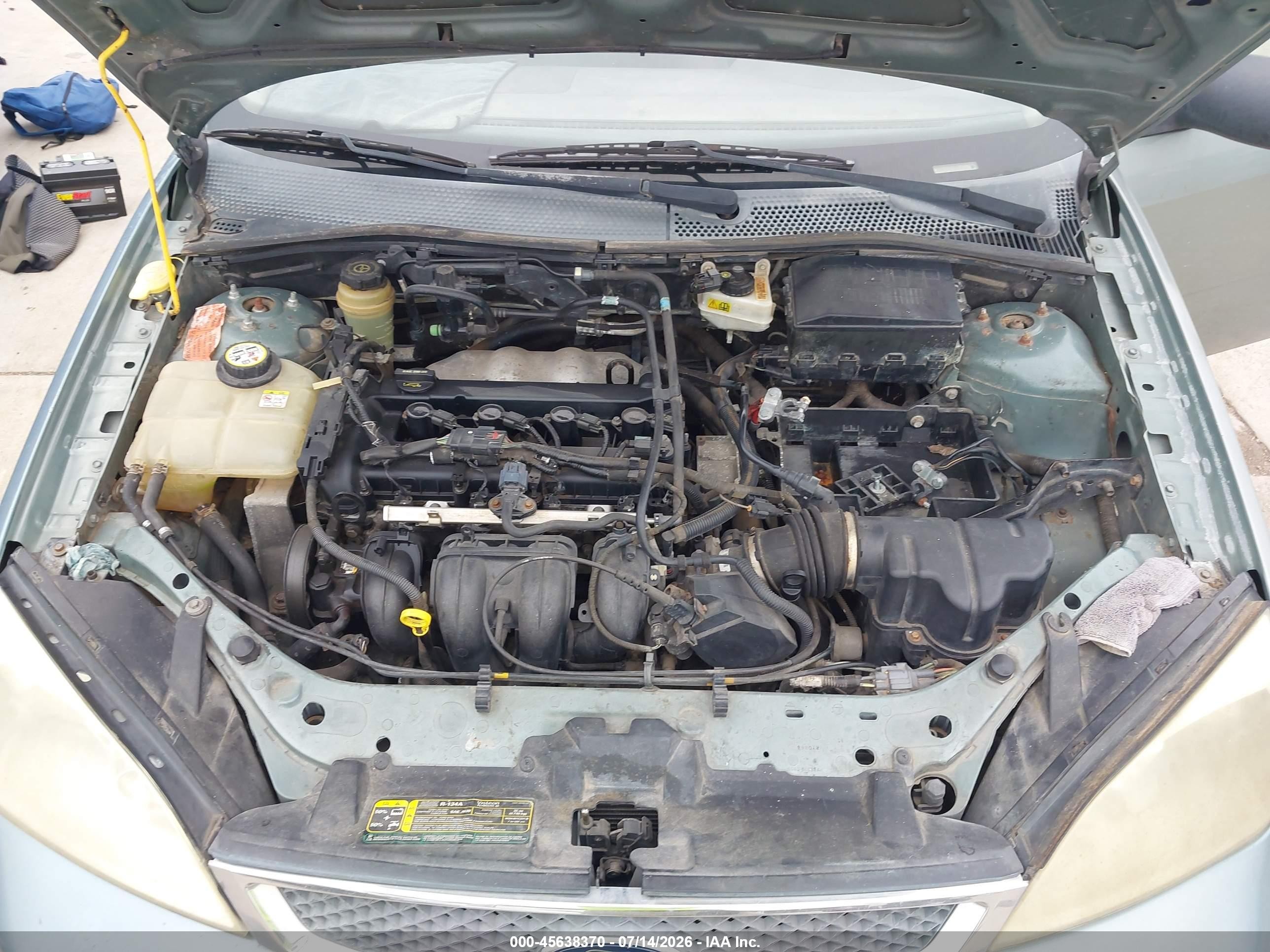 2005 Ford Focus Zx4 Light Blue vin: 1FAFP34NX5W279366